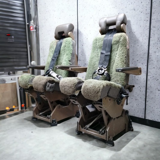 British Airways Boeing 747 G-CIVG Captain Pilot & Co Pilot Seat | Original Flight Deck Seats | Office Desk Chair | Worldwide Shipping