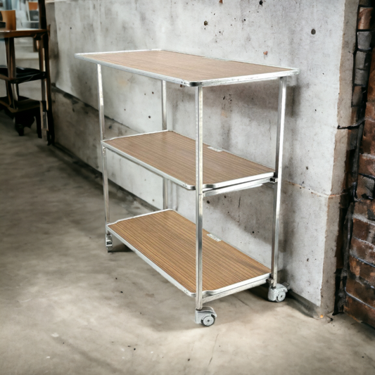 MD-83 Business Class Folding Service Trolley | Lermer Aviation | Vintage Galley Cart
