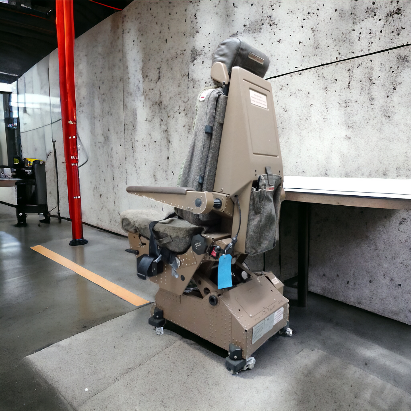 Boeing 777 British Airways G-ZZZA Co Pilot Seat IPECO Sir Frank Whittle | Original Flight Deck Seat | Office Desk Chair | Worldwide Shipping