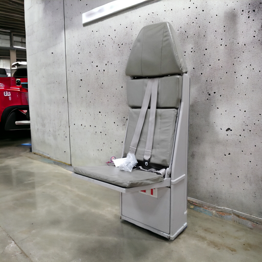 Airbus A340 Air Mauritius 3B-NBD Cabin Crew Jump Seat Flight Attendant Seat