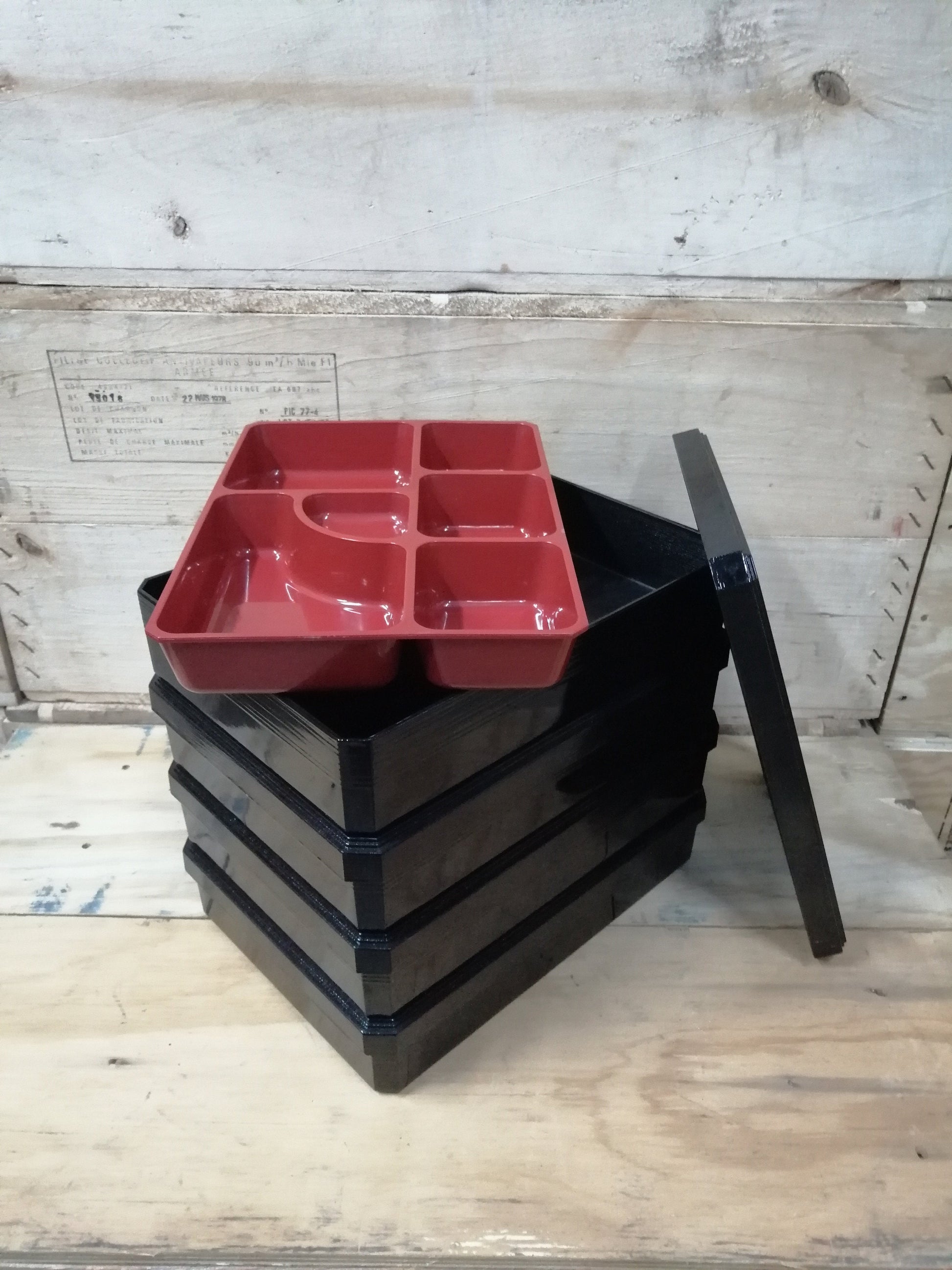 4 x Airline NEW Bento Box Airplane Food Service Box Sushi Box Asian Style PLL LOT