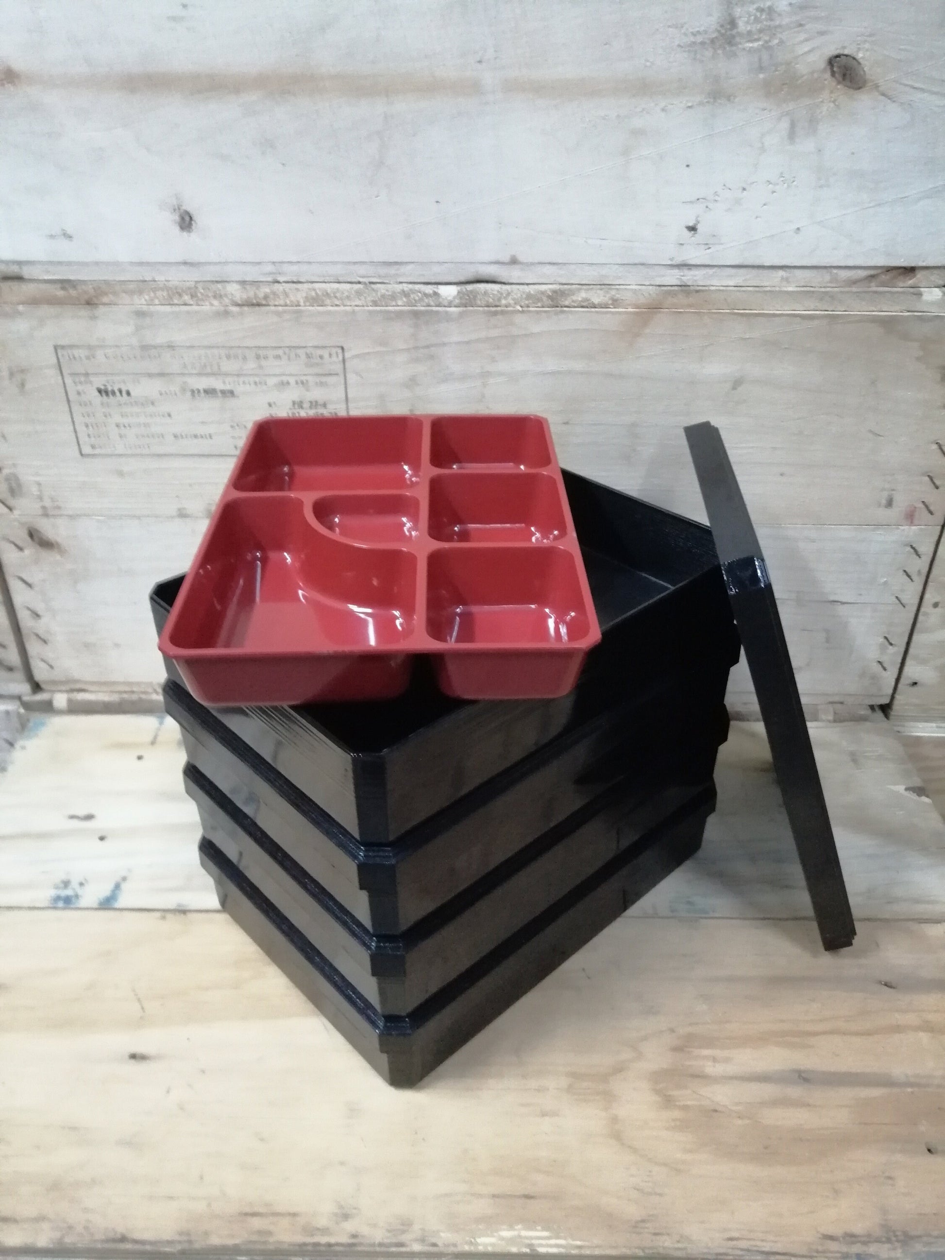 4 x Airline NEW Bento Box Airplane Food Service Box Sushi Box Asian Style PLL LOT