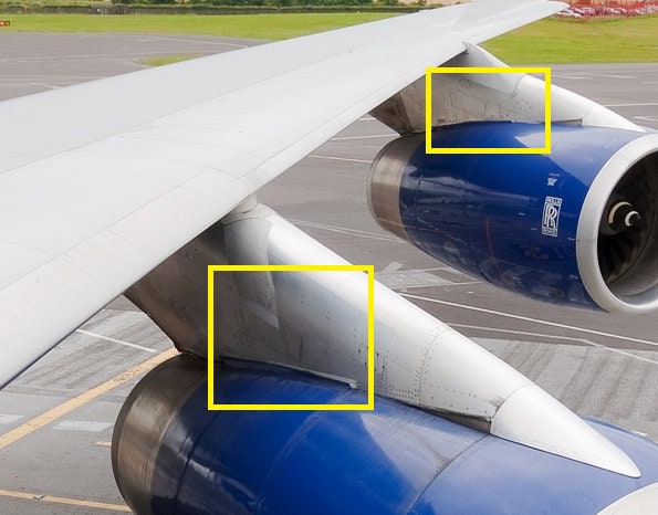 Boeing 747 British Airways Polished Pylon Fairing Aircraft Part