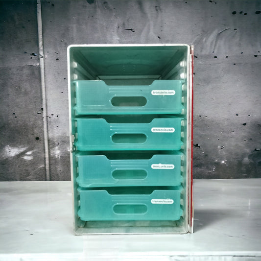 Transavia Airline Container, Aircraft Box, Airplane Unit Cabinet, KSSU Standard, Industrial Design 4 Original Drawers