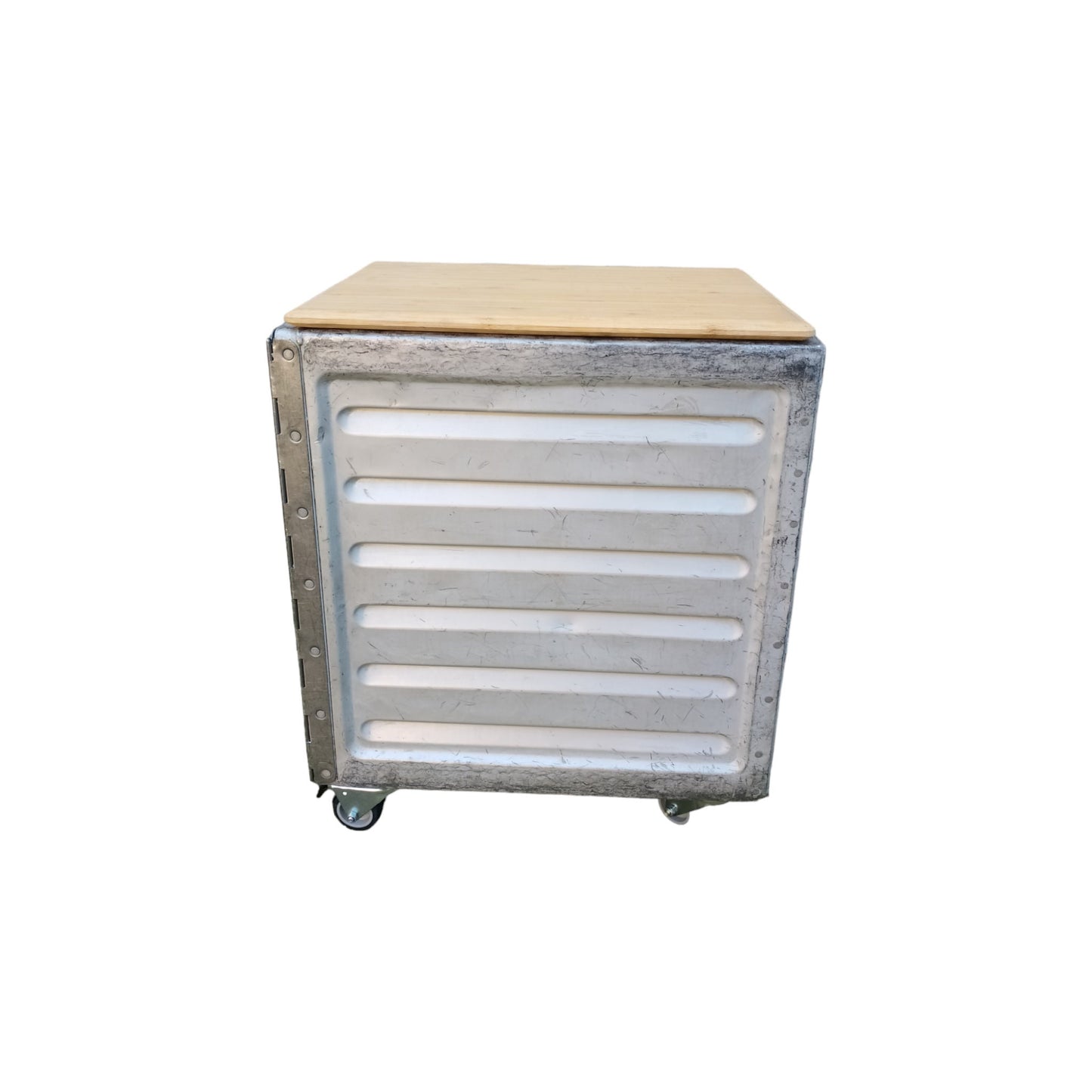 British Airways, Boeing 747 Airline Galley Storage Container as a Nightstand, Side Table, Industrial Storage Cabinet, Driessen
