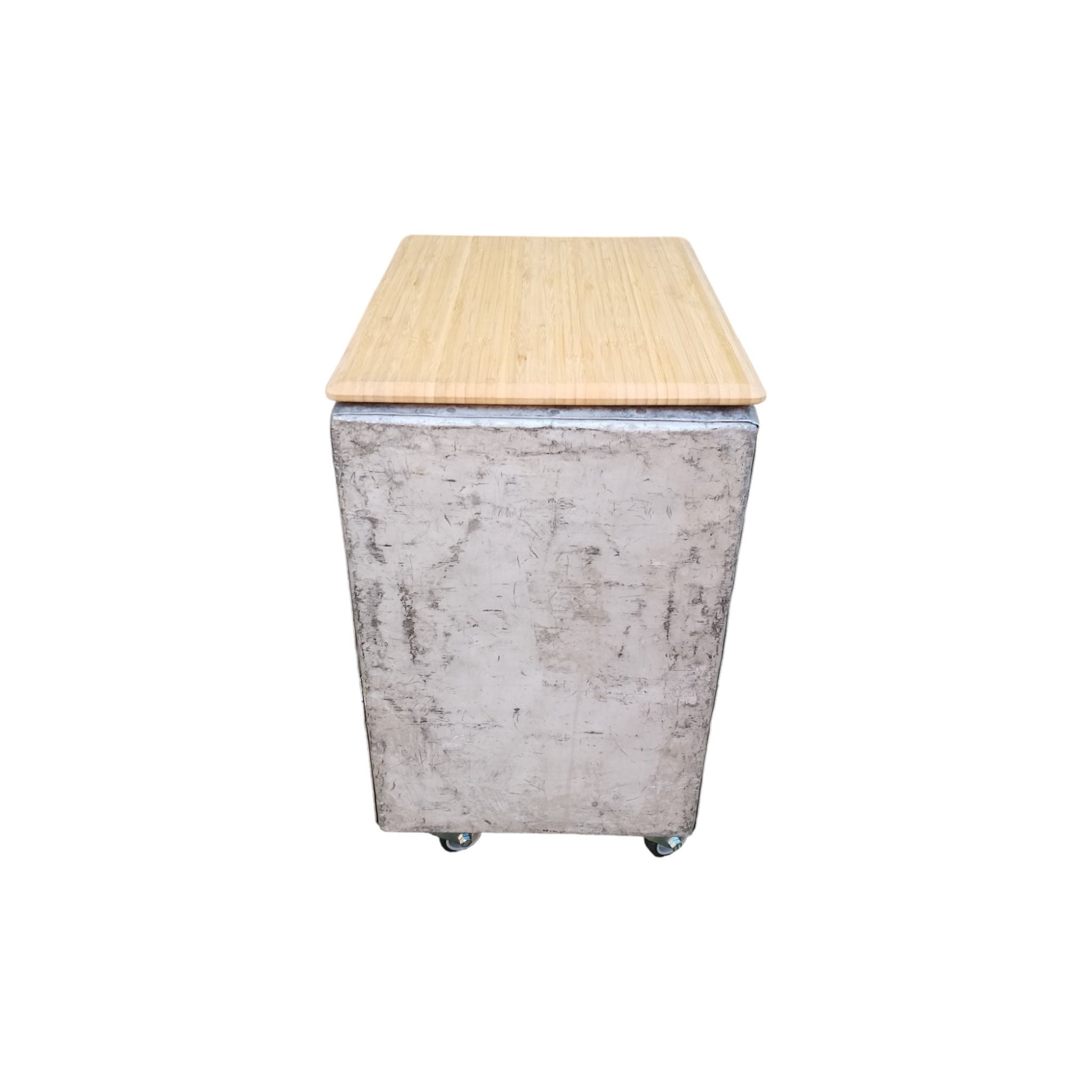 British Airways, Boeing 747 Airline Galley Storage Container as a Nightstand, Side Table, Industrial Storage Cabinet, Driessen