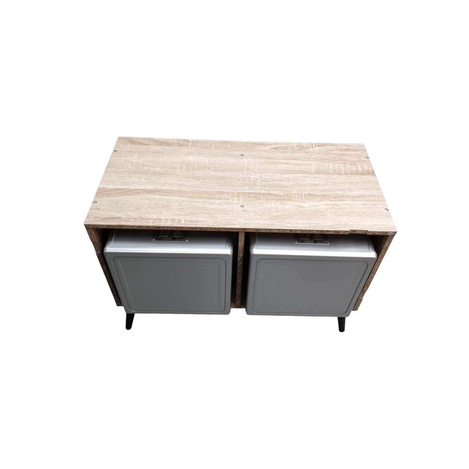Aviation Console Table Cabinet with Brand New Aircraft Galley Storage Containers Air Italy Korita