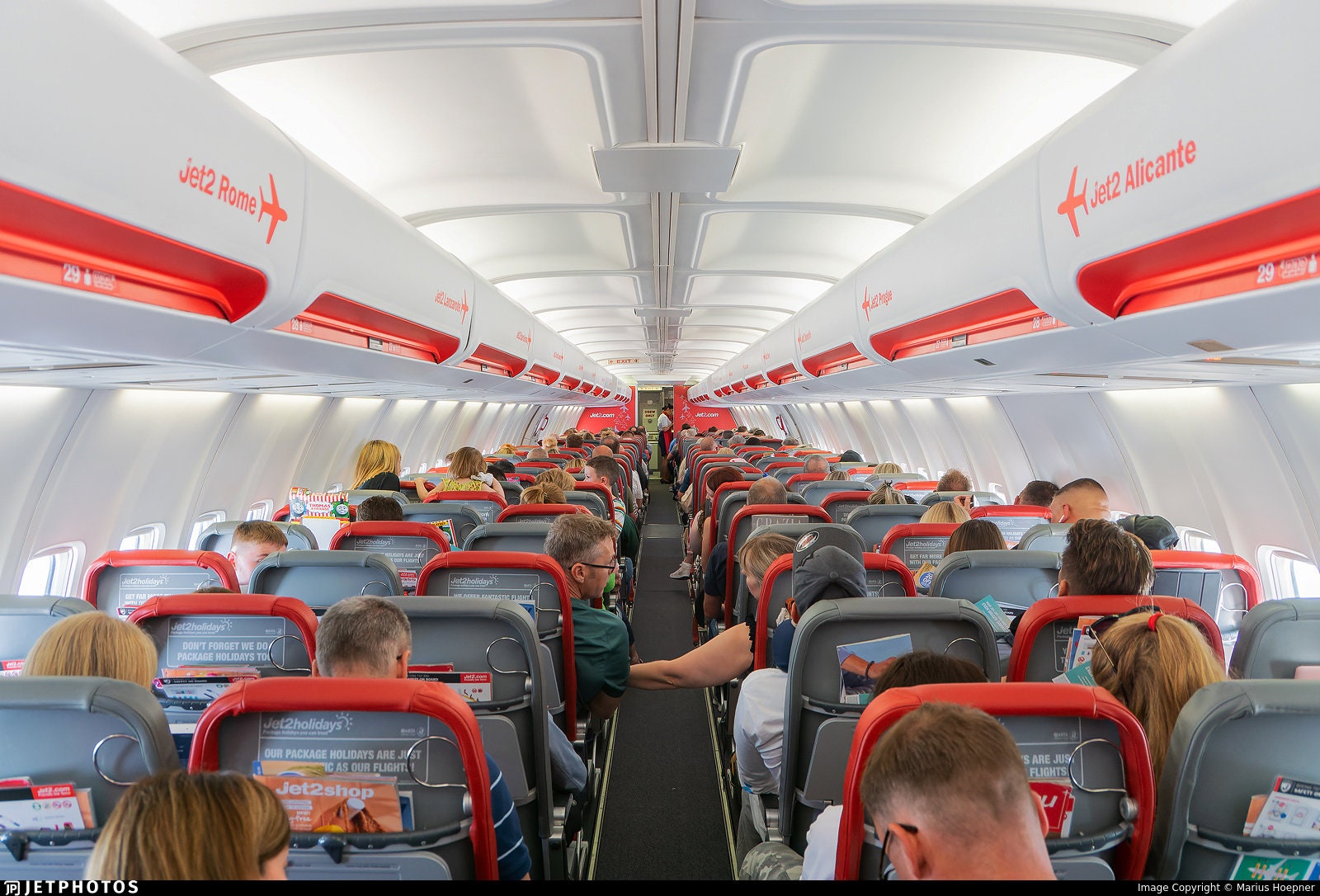 Boeing 757 Jet2 G-LSAB Flight Attendant Single Seat Jump Seat