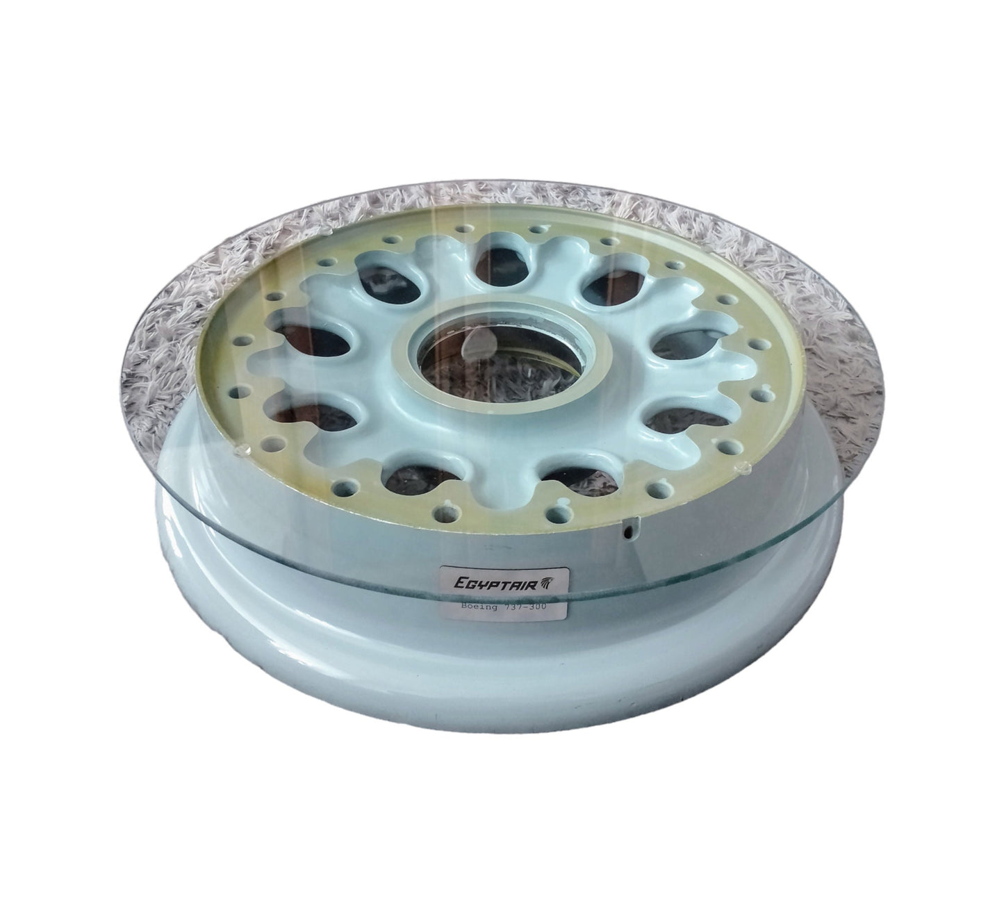 Boeing 737-300 Aircraft Main Wheel Ex EgyptAir Upcycled Table Coffee Table