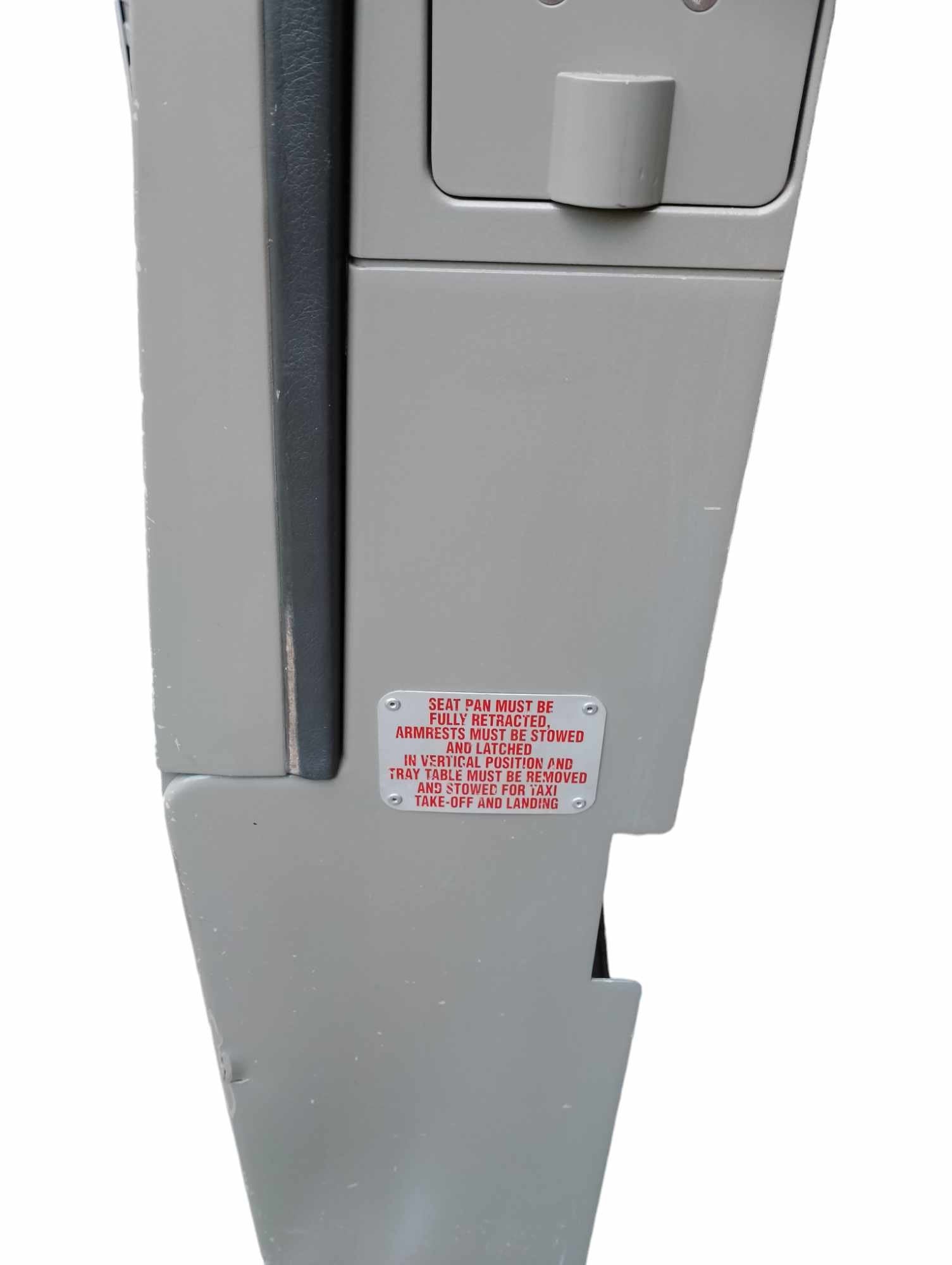 Boeing 747 KLM Royal Dutch Airlines Authentic Cabin Crew Jump Seat Flight Attendant Seat