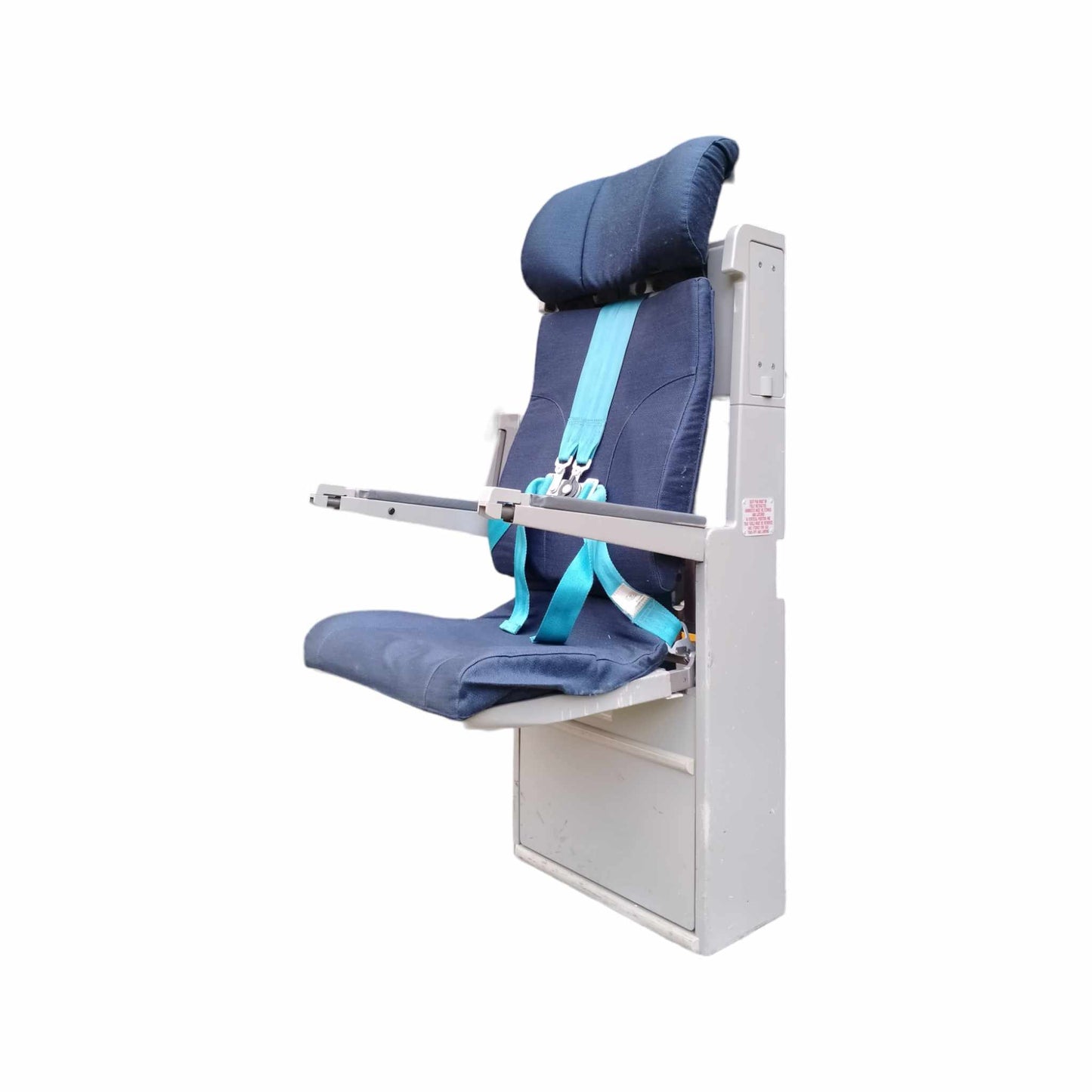 Boeing 747 KLM Royal Dutch Airlines Authentic Cabin Crew Jump Seat Flight Attendant Seat