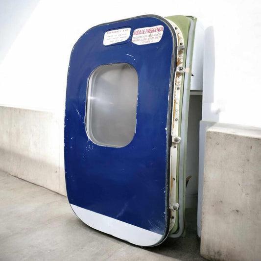 Boeing 737 Emergency Exit Door Varig Airlines Aircraft Part Aviation Collectible Industrial Decor Original Plane Overwing Door