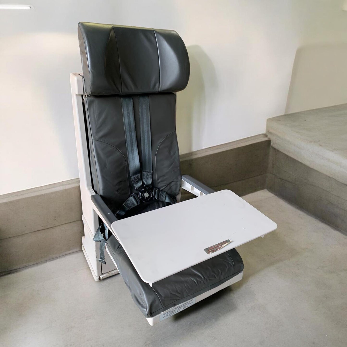 Air France Airbus A340 F-GLZR Authentic Cabin Crew Jump Seat | Aviation Furniture | Pilot Gift | Industrial Decor