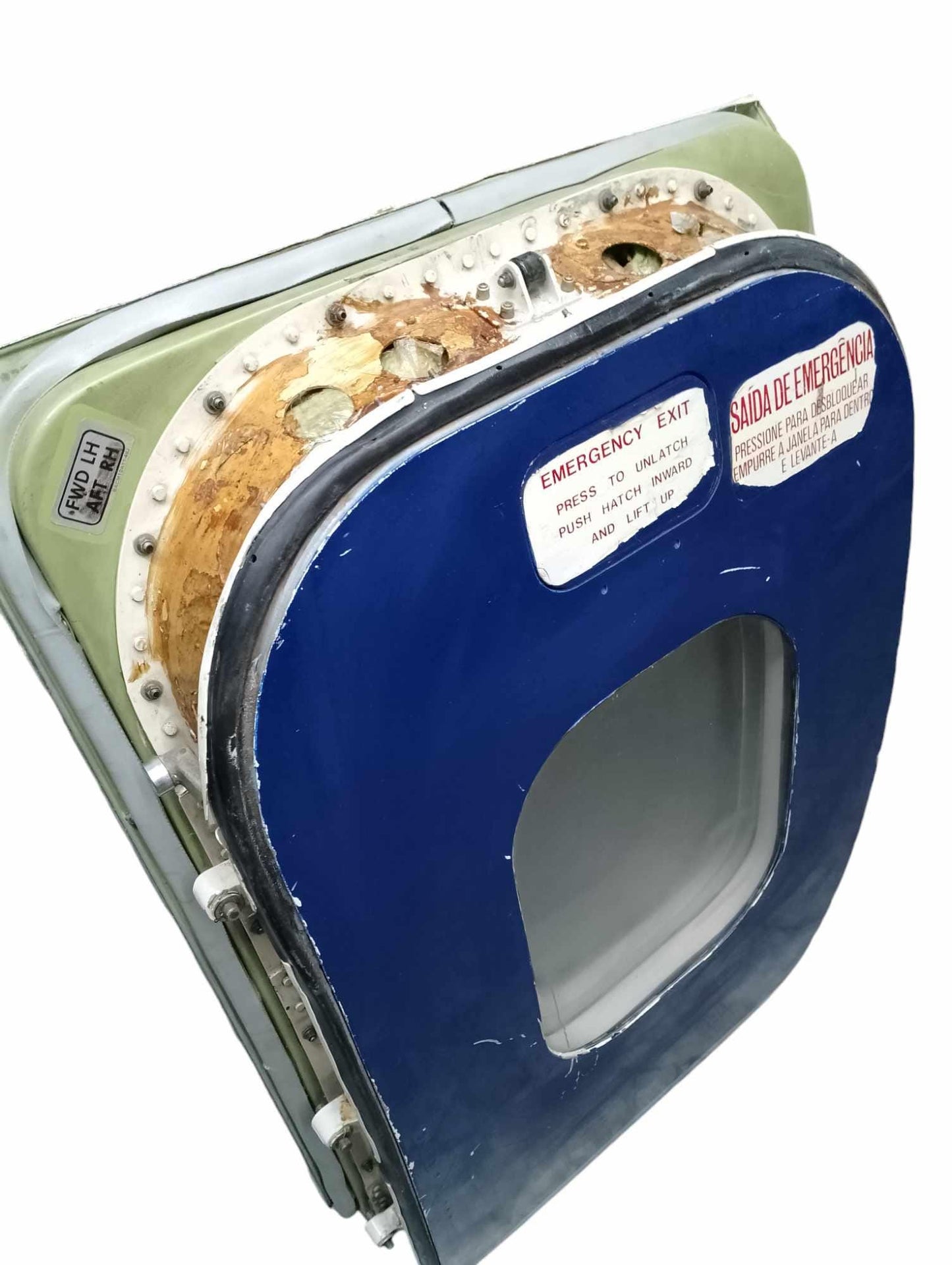 Boeing 737 Emergency Exit Door Varig Airlines Aircraft Part Aviation Collectible Industrial Decor Original Plane Overwing Door