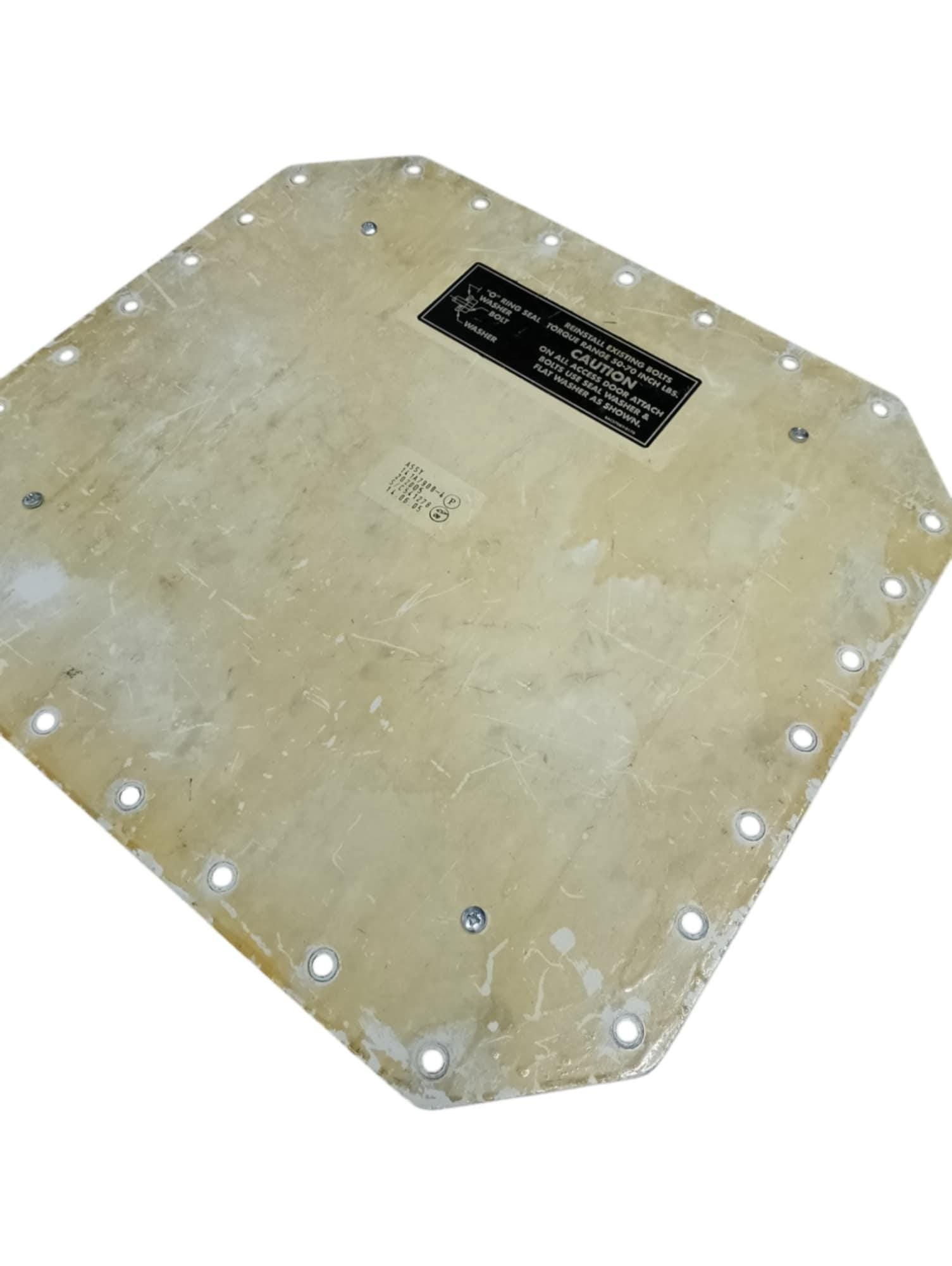 Boeing 737 Aircraft Original Access Panel Door Upcycled Industrial Side Table Coffee Table
