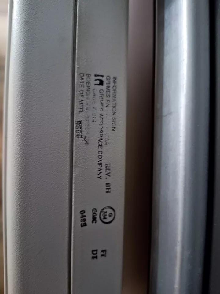 BOAC British Airways Boeing 747 G-BYGC Original Aircraft Multi Sign Cabin Light LEDs PIR Lamp Speedbird