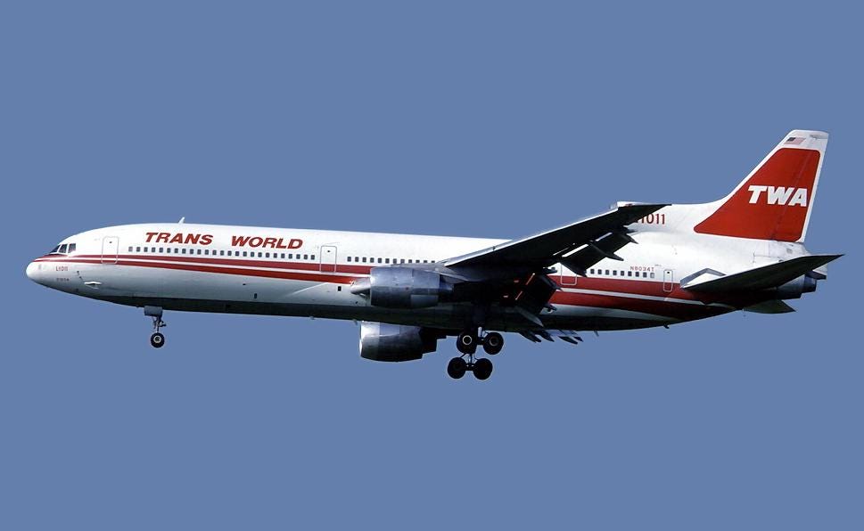 TWA Lockheed L-1011 Tristar Original Seatbelt Key Rack Key Hanger