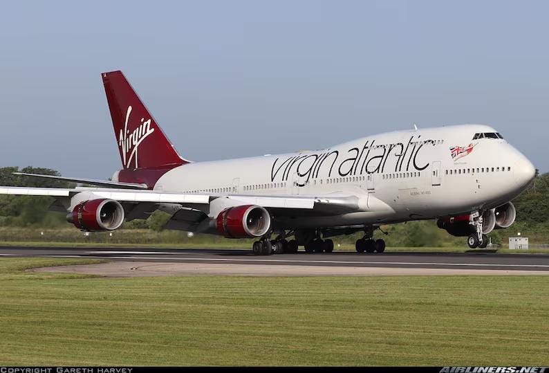 Virgin Atlantic Boeing 747 Aircraft Seat Office Chair
