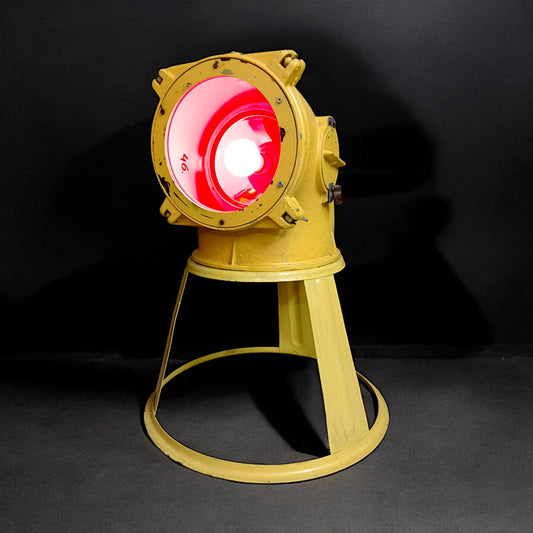 Authentic Vintage Airport Lamp Military Soviet Runway Light LED Bulb Remote Control