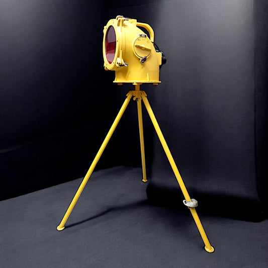 Vintage Soviet Airport Light – Industrial Aviation Lamp, USSR 1960s–70s, Rare Aviation Decor