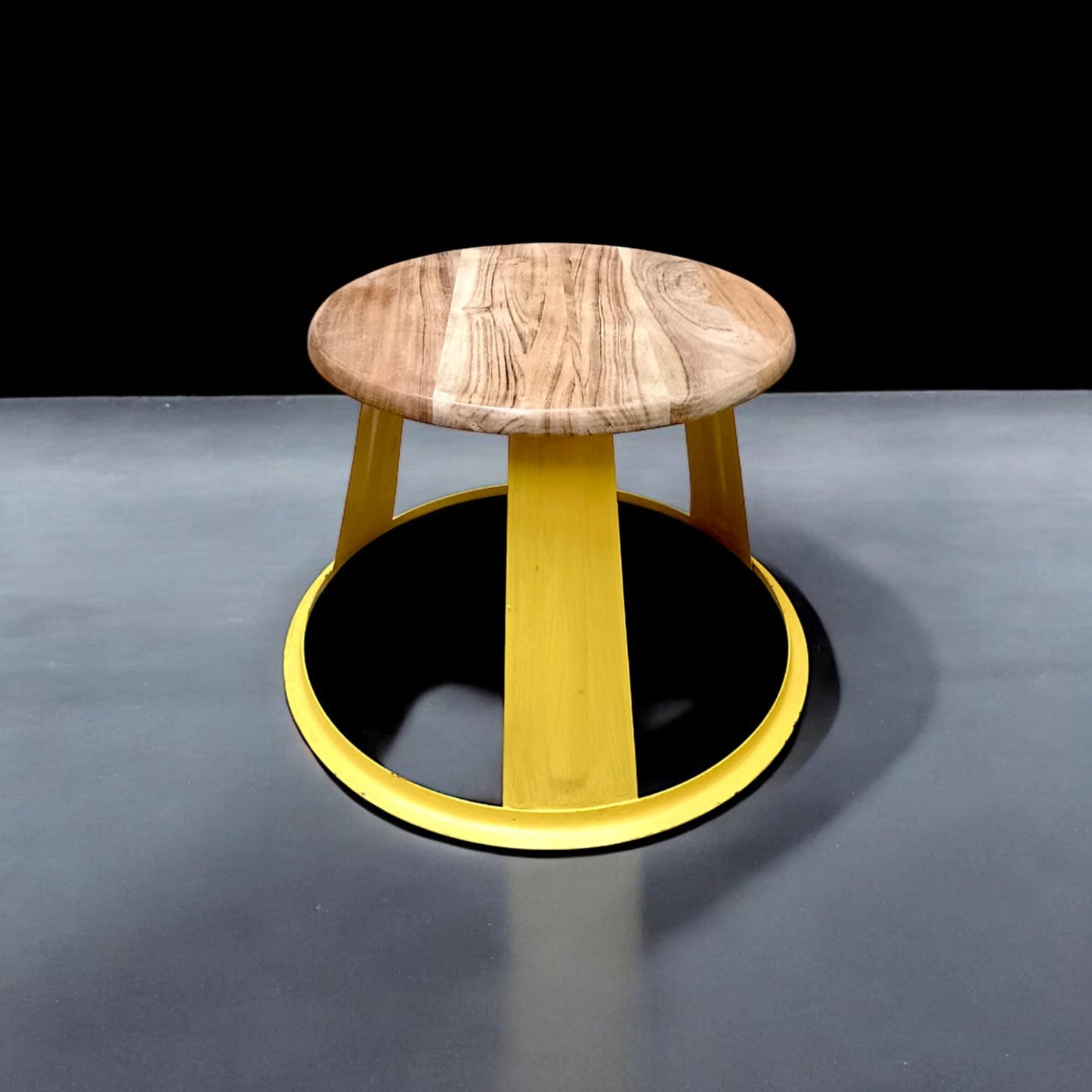 Aviation Table Made of Airport Yellow Lamp Base 1970 CCCP
