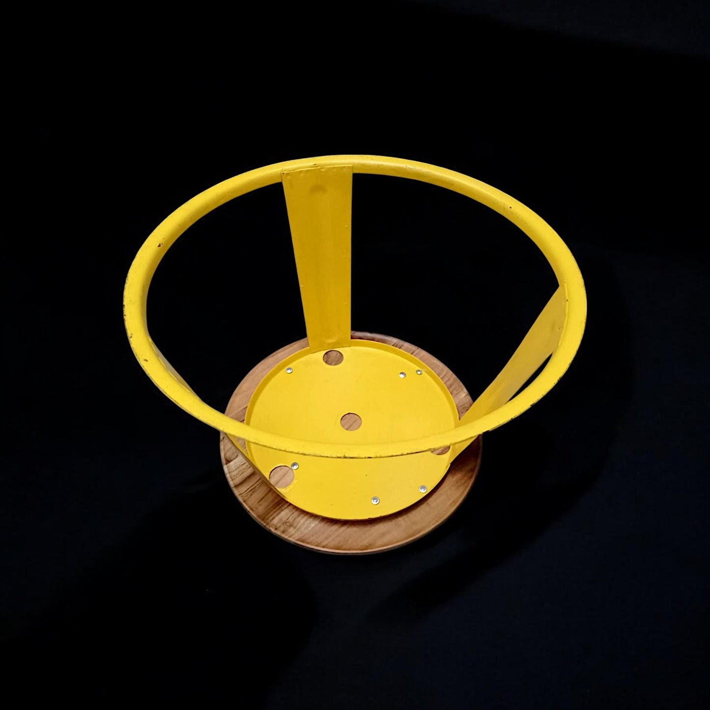 Aviation Table Made of Airport Yellow Lamp Base 1970 CCCP