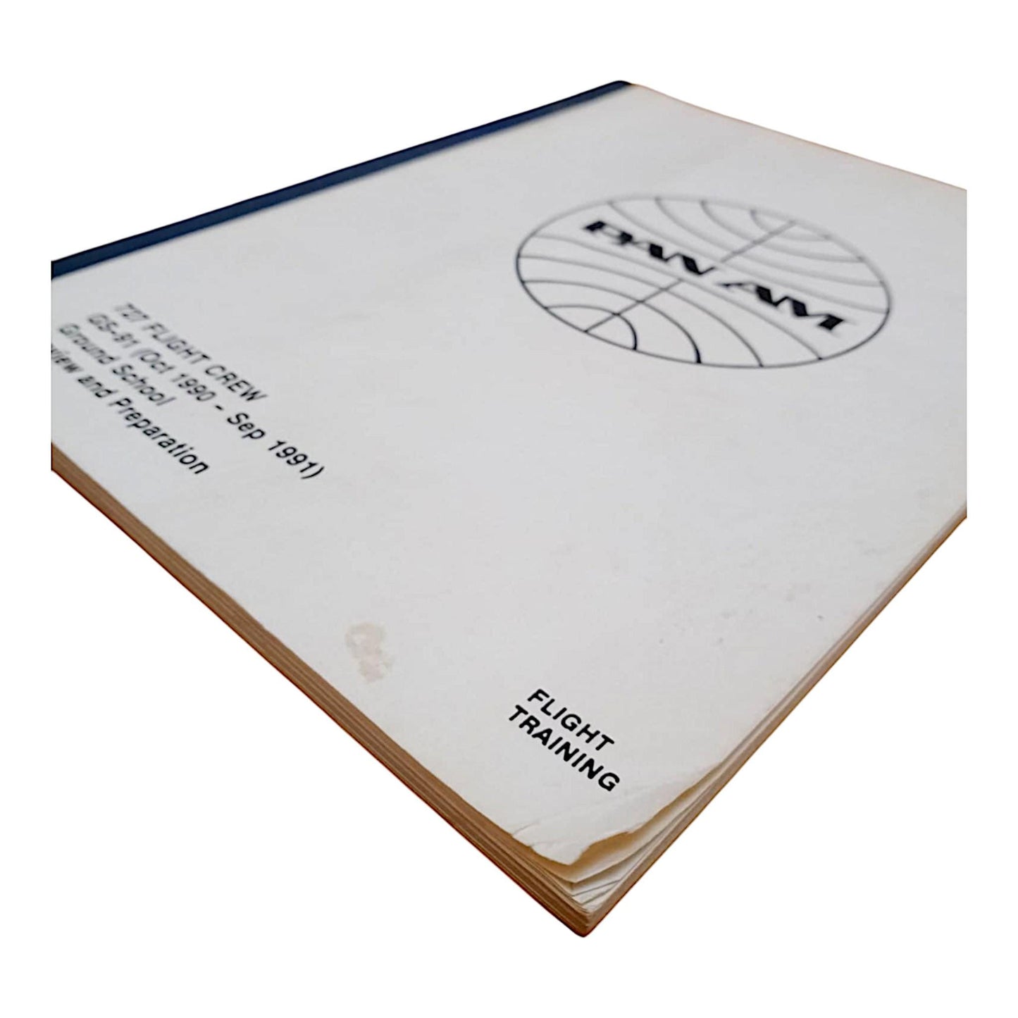 Rare Pan Am Boeing 727 Flight Crew Training Manual (1990-1991) Authentic Aviation Collectible