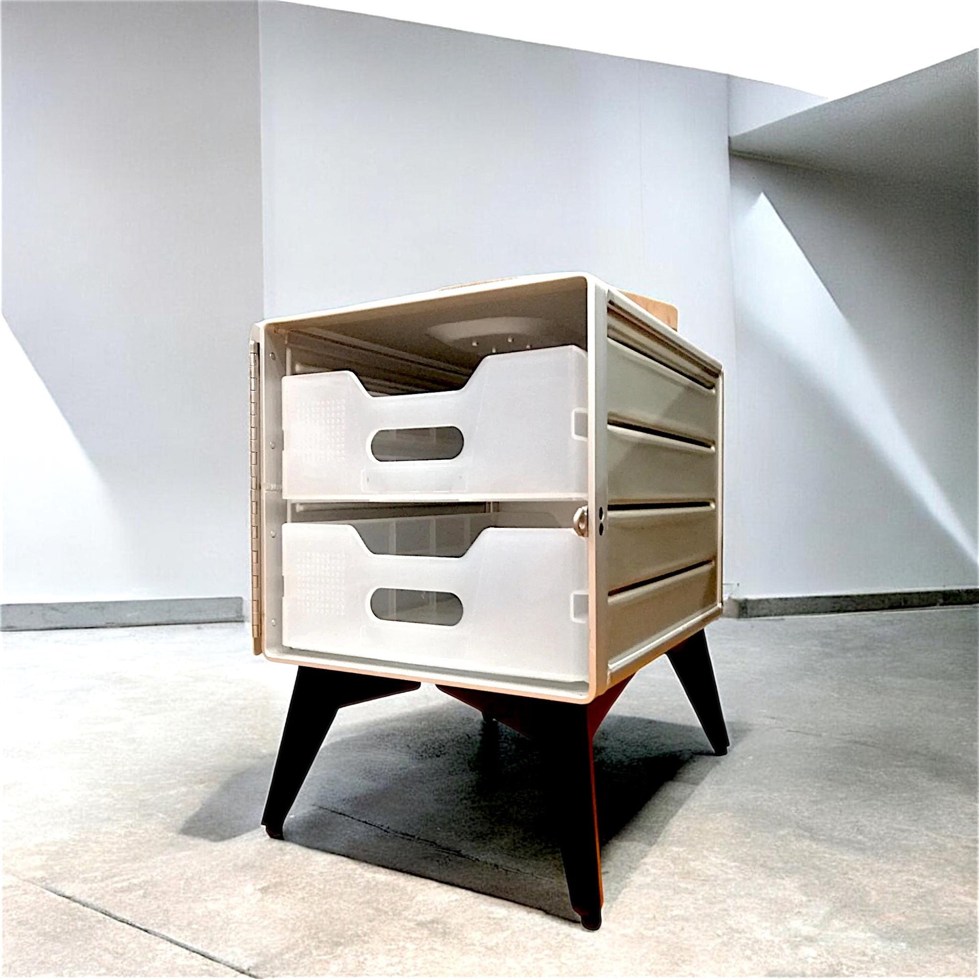 Brand New Airline Galley Side Table with Drawers