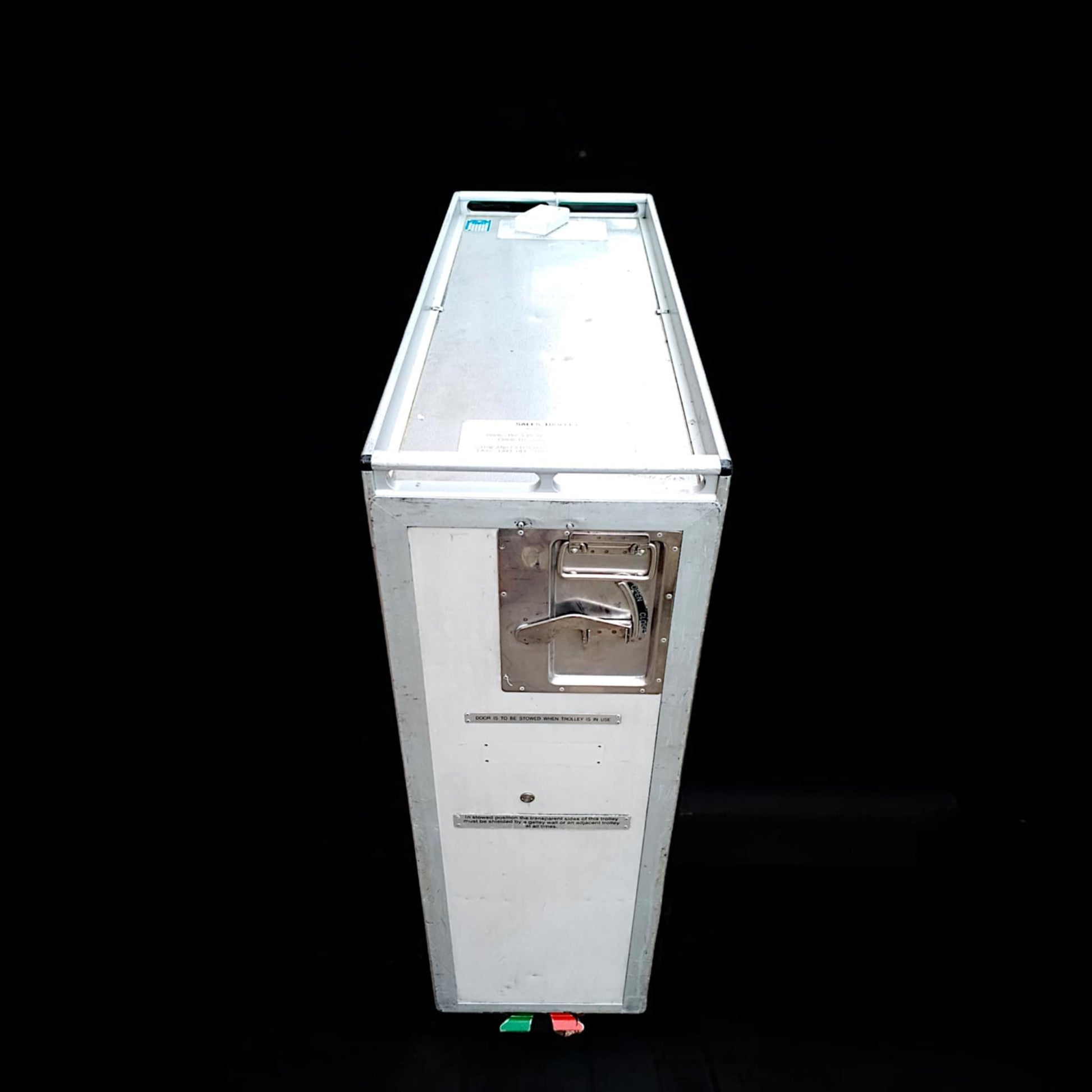 Airline Trolley Bar | Aviation Cart with Trays & Drawers | Driessen Aircraft Inflight Cart | Industrial Vintage Cabinet