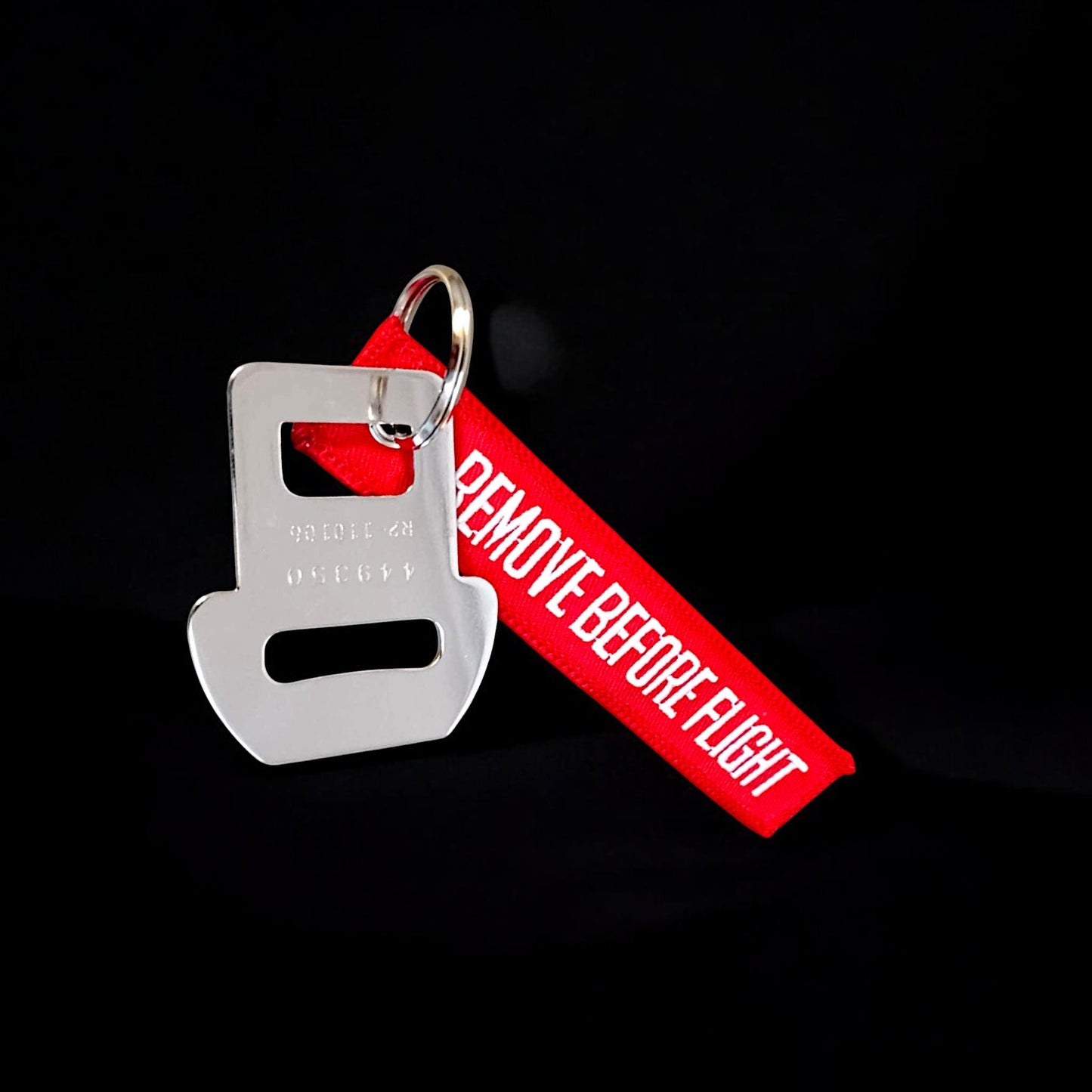 Boeing 747 Aircraft Seat Belt Key Clip Bottle Opener Virgin Atlantic Keychain
