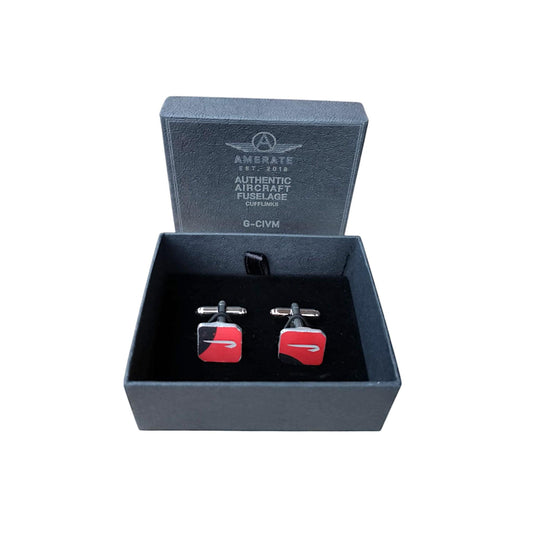 Authentic Aircraft Fuselage Cufflinks | Boeing 747 & Concorde British Airways | Limited AMERATE Edition | Choose Aircraft Registration