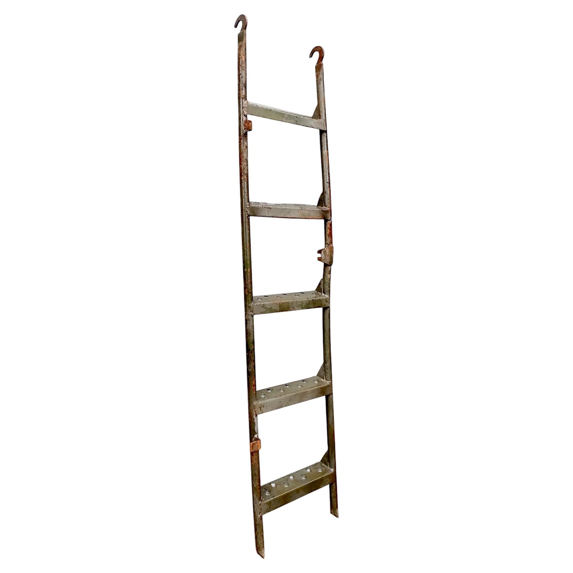 Original Military Aircraft Ladder Industrial Home Rack Aviation Vintage Hanger