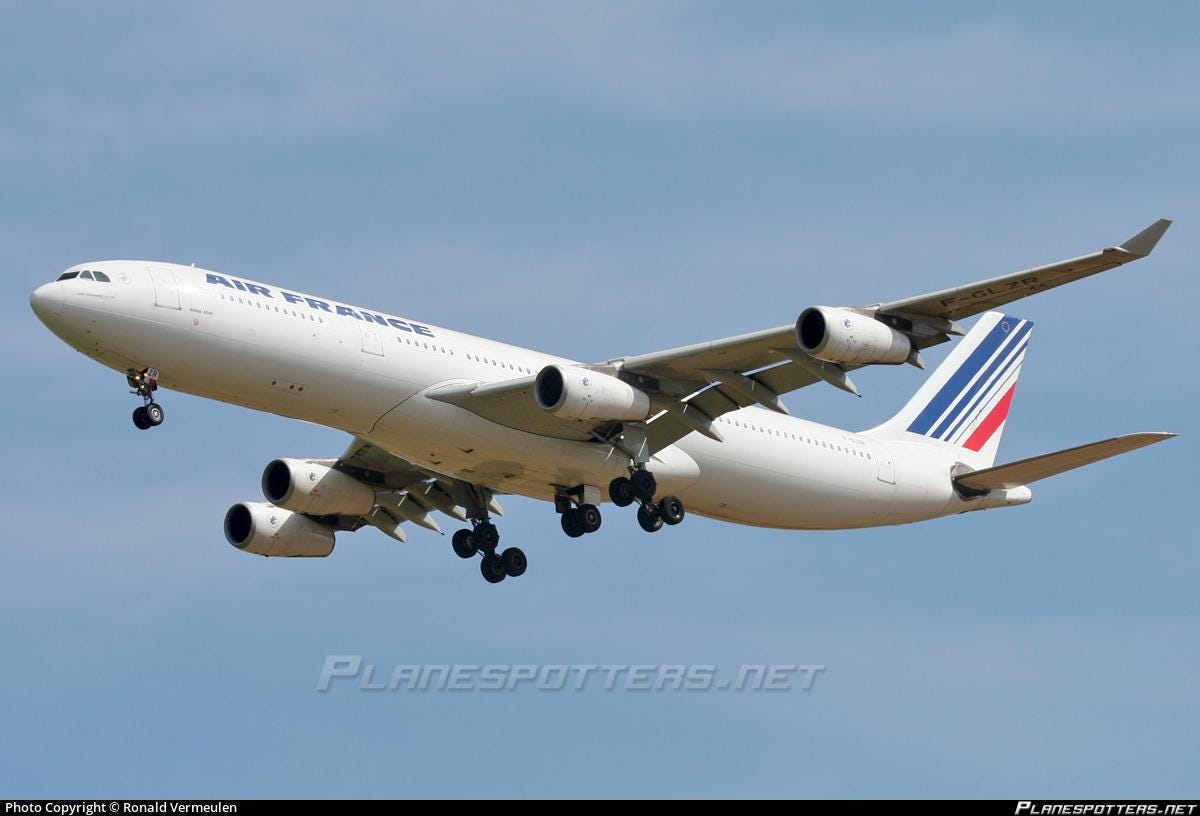 Air France Airbus A340 F-GLZR Authentic Cabin Crew Jump Seat | Aviation Furniture | Pilot Gift | Industrial Decor