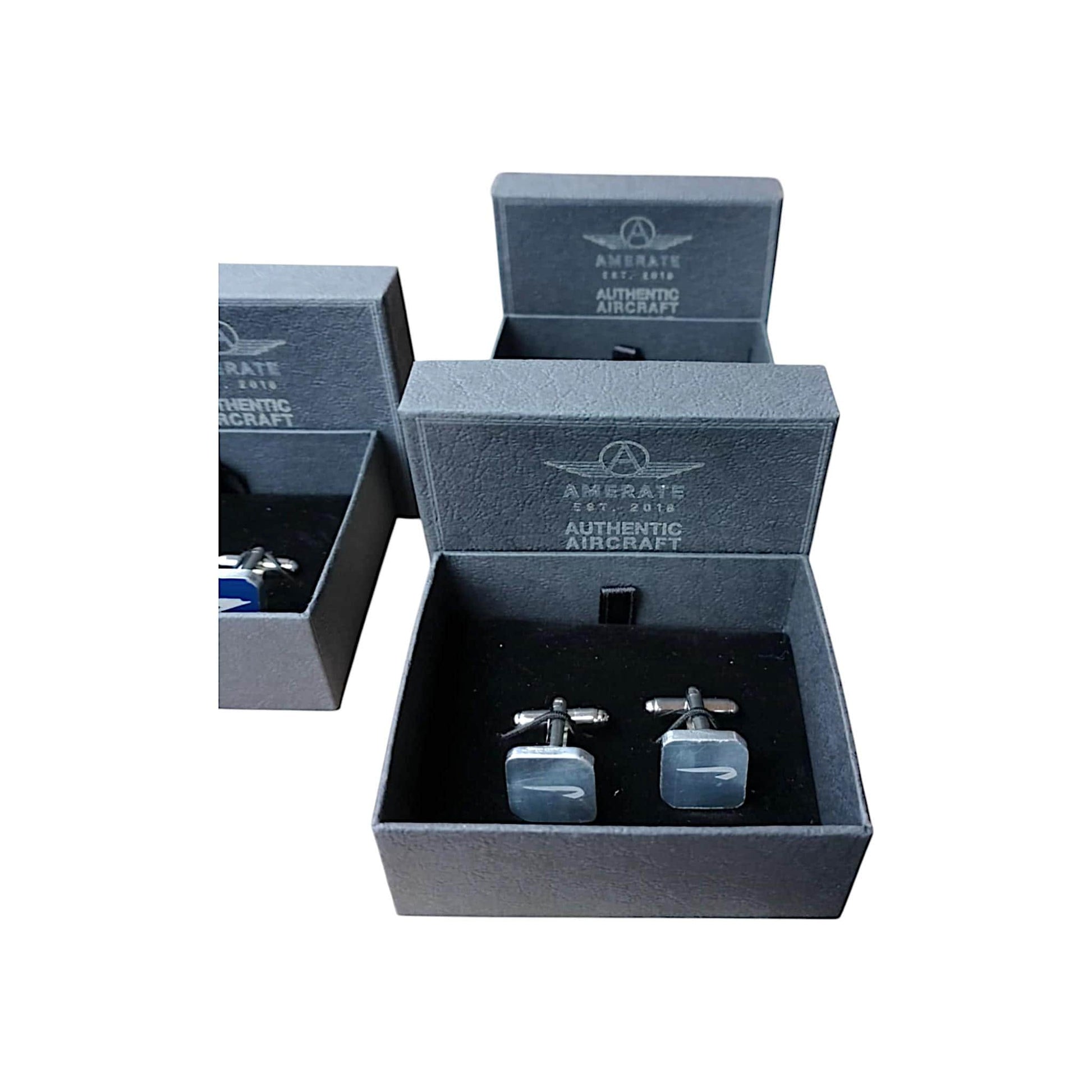 Authentic Aircraft Fuselage Cufflinks | Boeing 747 & Concorde British Airways | Limited AMERATE Edition | Choose Aircraft Registration