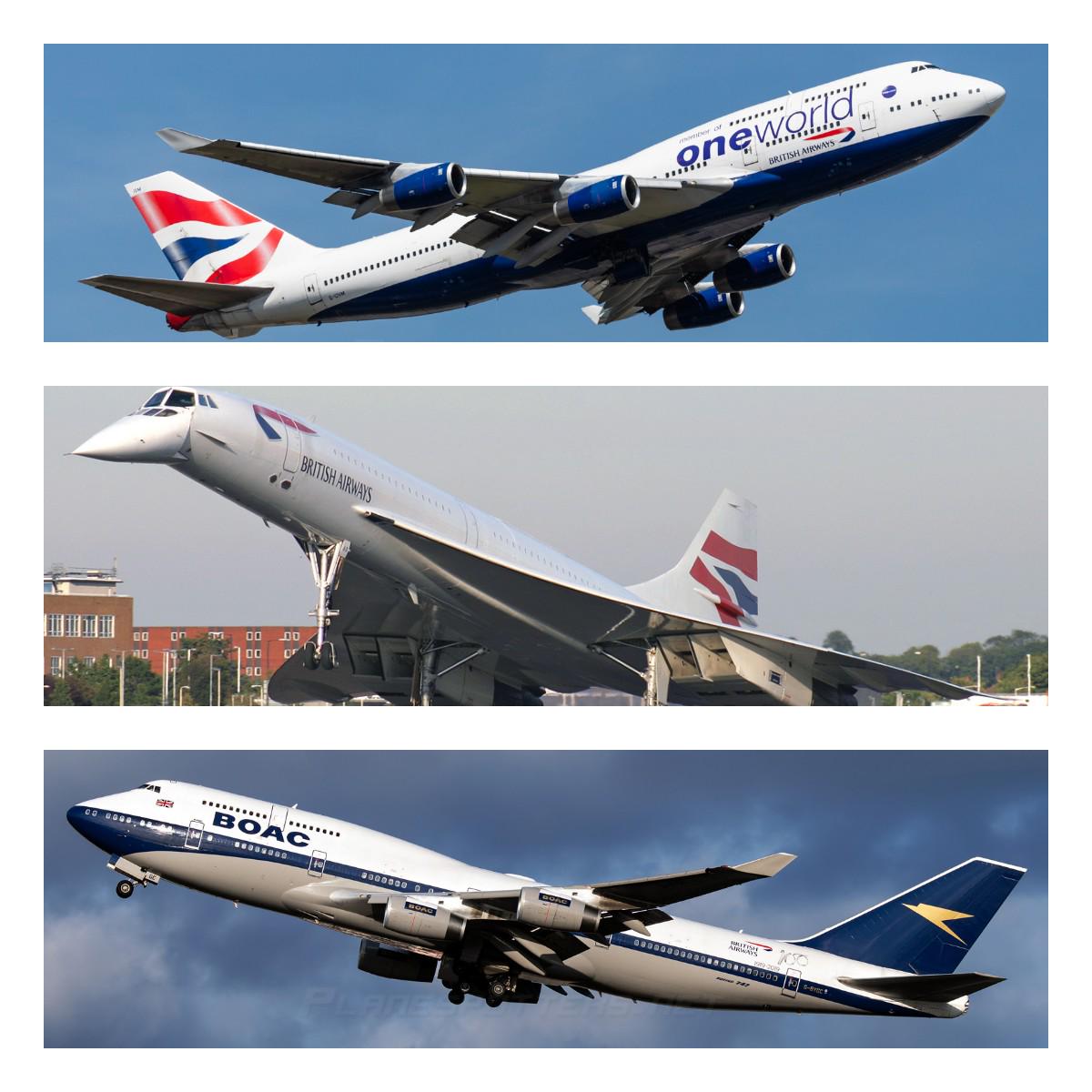 Authentic Aircraft Fuselage Cufflinks | Boeing 747 & Concorde British Airways | Limited AMERATE Edition | Choose Aircraft Registration