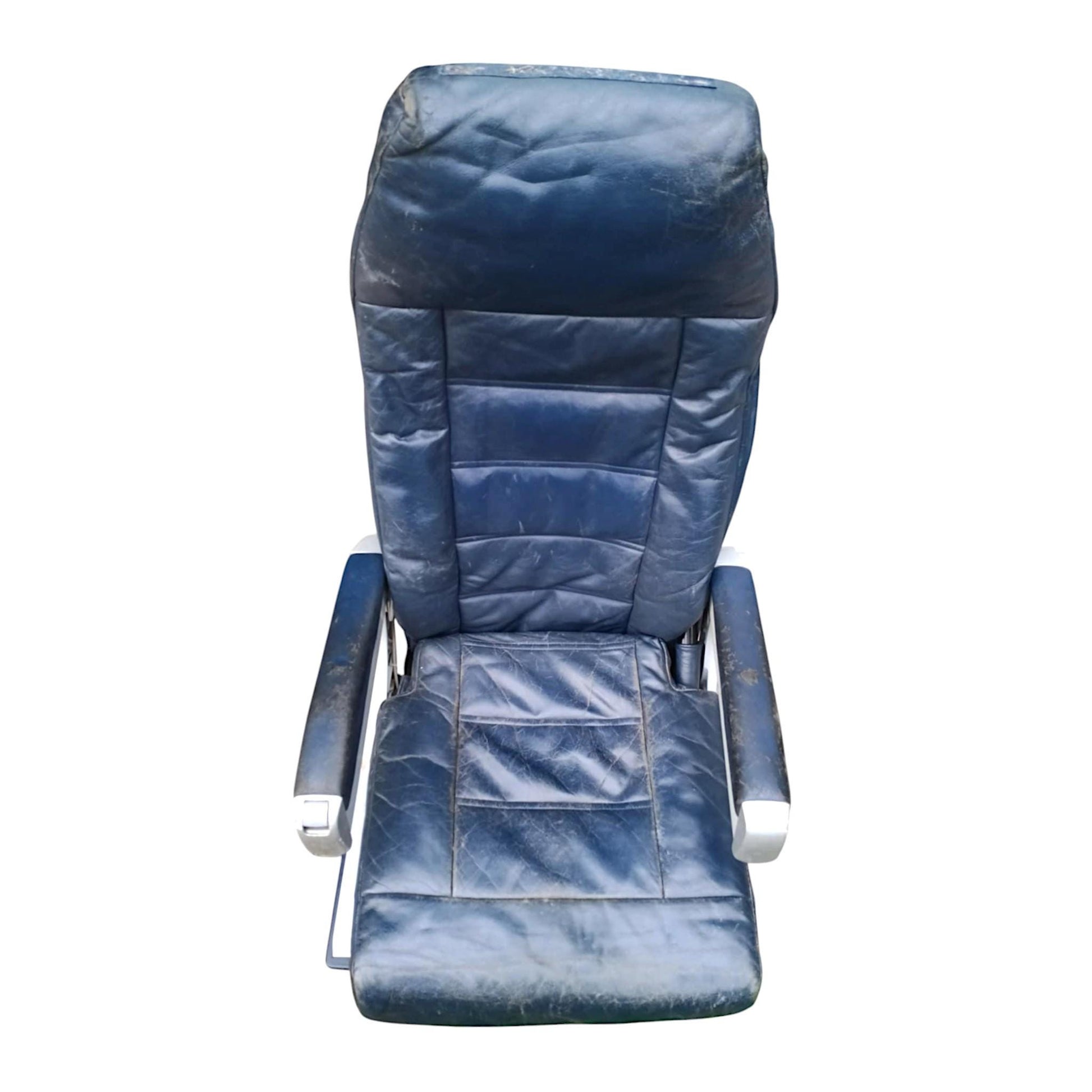 Bombardier Dash-8 Aircraft Office Chair – Vintage Aviation Furniture – Upcycled Airline Seat – Industrial Decor