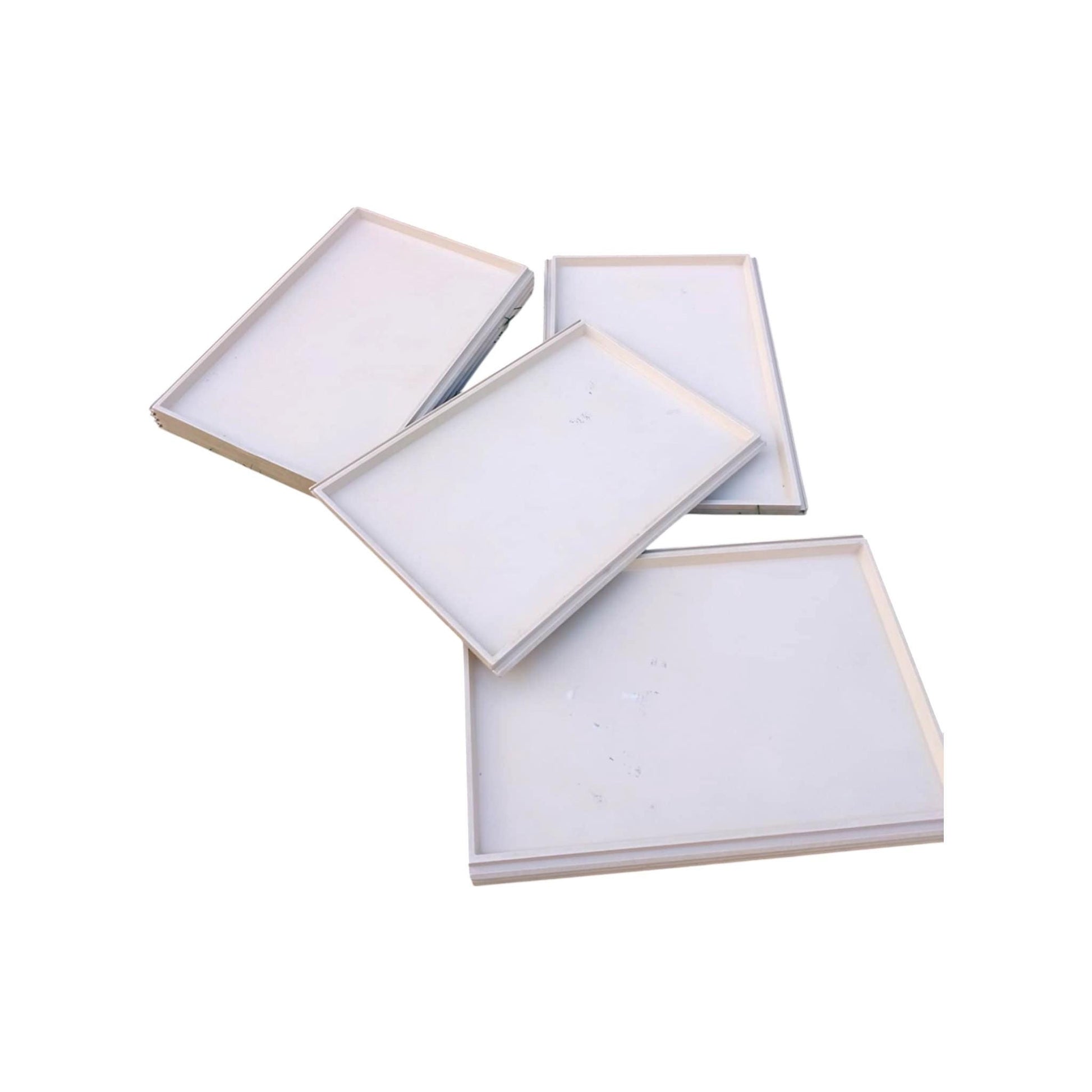 Lot of 5 Full Size Original Jet Airways Airline Serving Trays for Airline Galley Carts Trolleys - Airplane Boxes Containers - ATLAS