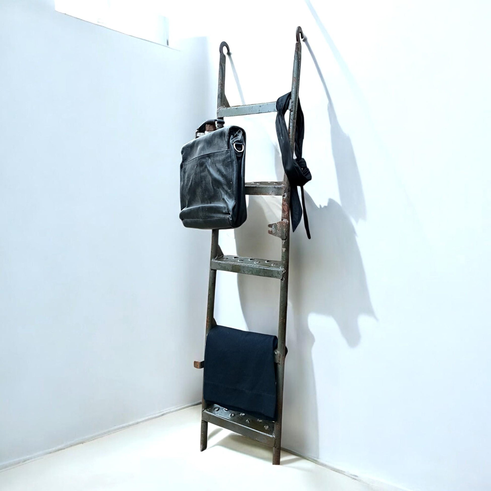 Original Military Aircraft Ladder Industrial Home Rack Aviation Vintage Hanger