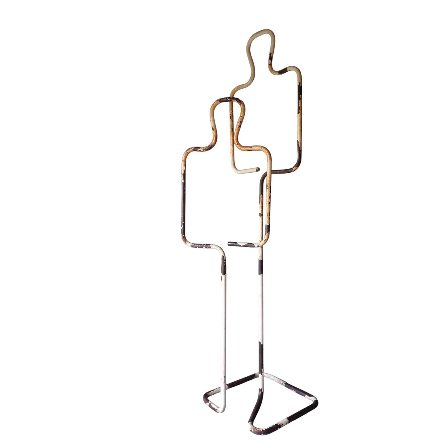 Vintage Industrial Metal Mannequin Rack – Adjustable Designer Clothing Display – 1960s/70s Poland