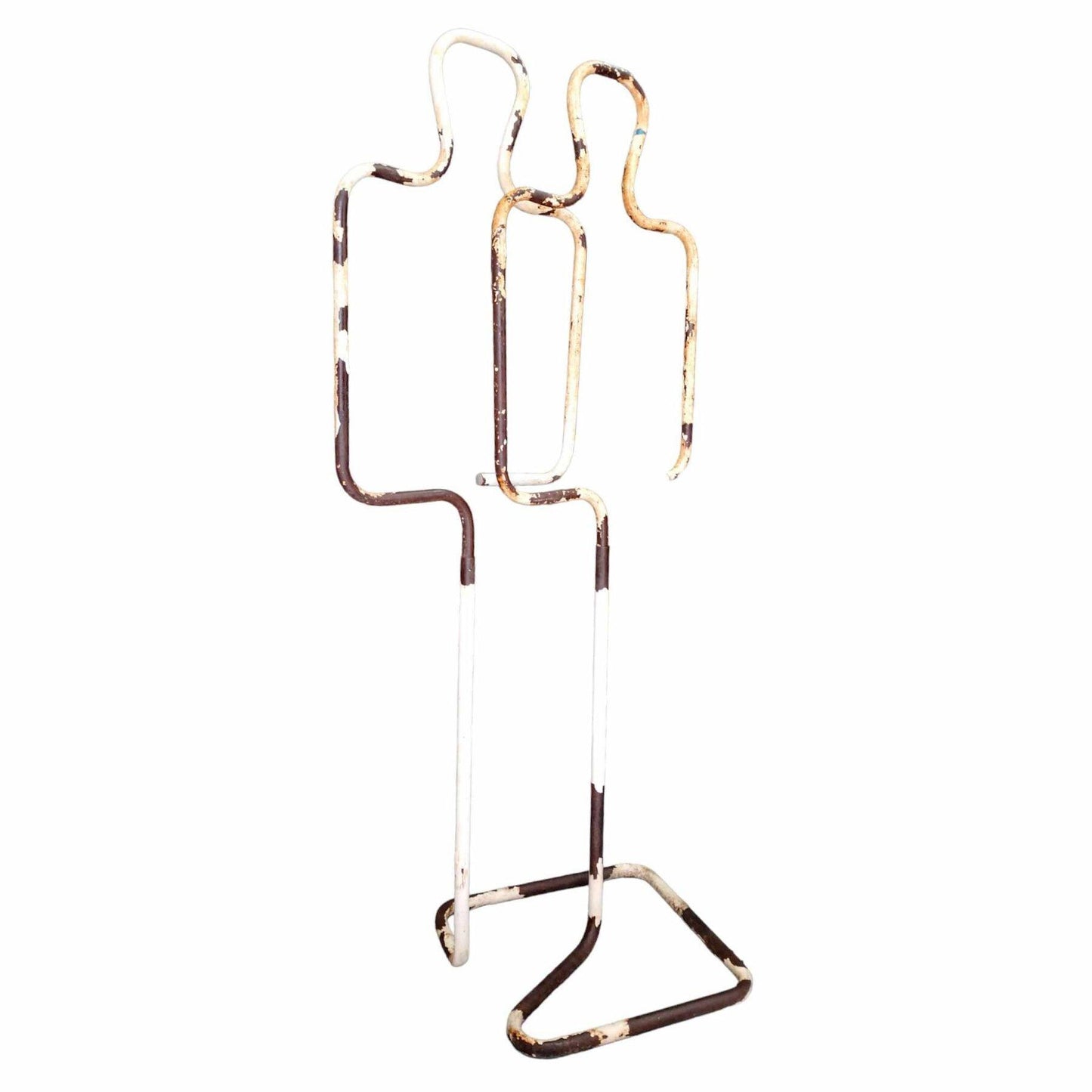 Vintage Industrial Metal Mannequin Rack – Adjustable Designer Clothing Display – 1960s/70s Poland