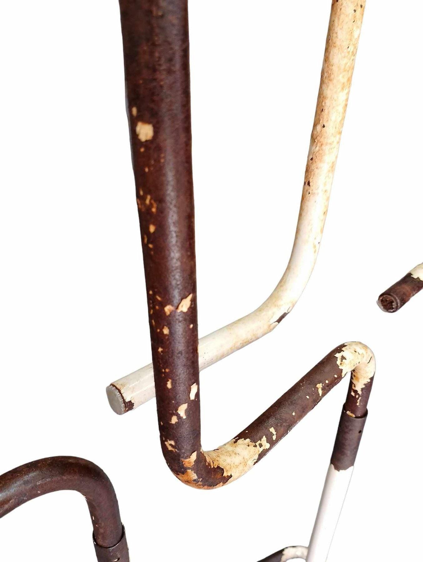 Vintage Industrial Metal Mannequin Rack – Adjustable Designer Clothing Display – 1960s/70s Poland