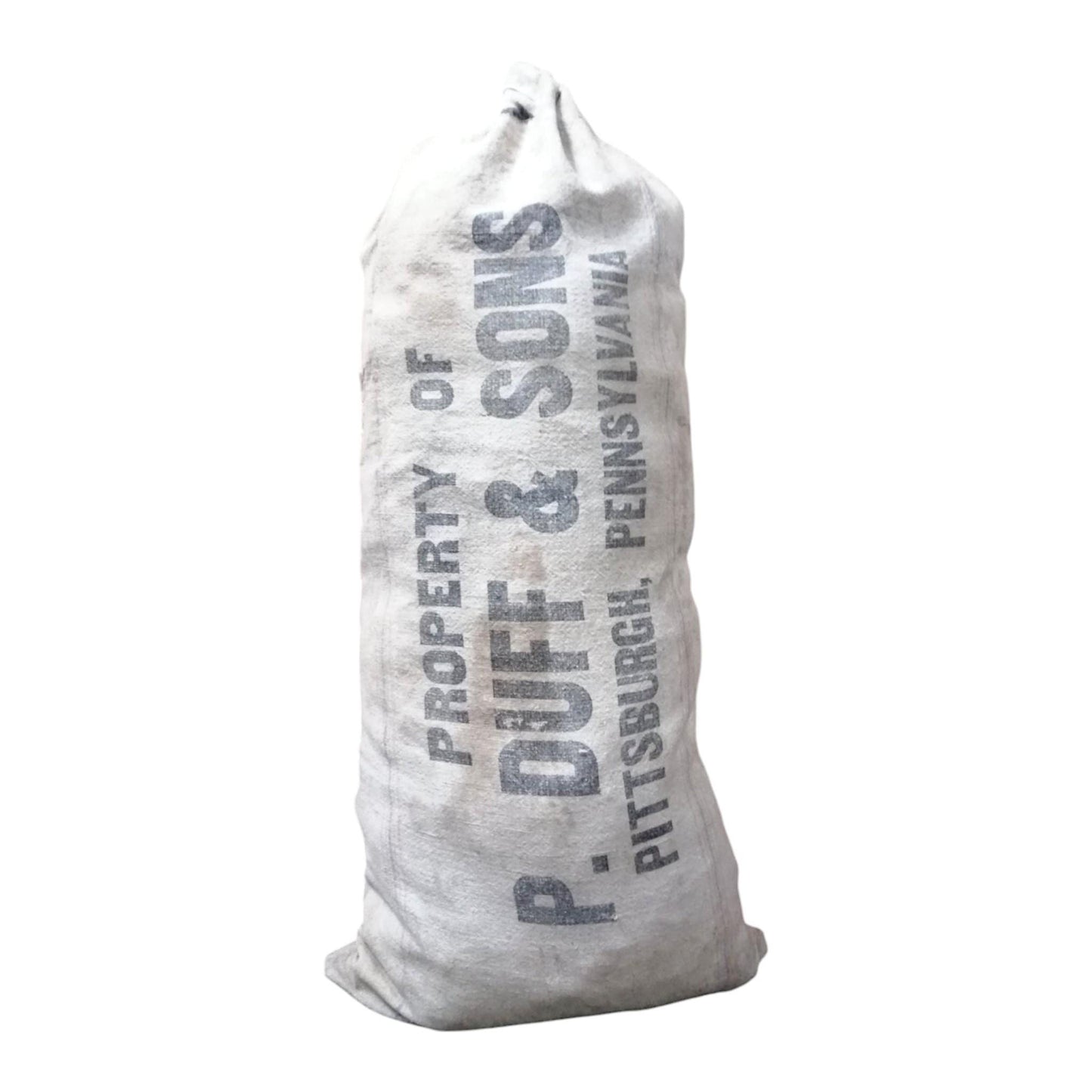 Vintage Grain Sack Bemis Seamless Extra Heavy P Duff Sons Pittsburgh Pennsylvania Farmhouse Decor Rustic Primitive Industrial Bag