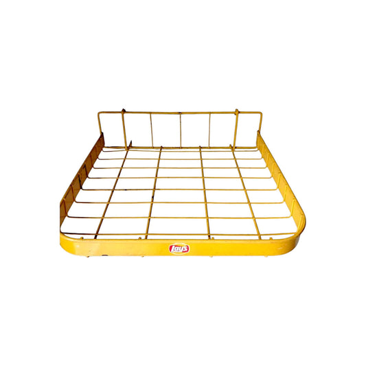 Vintage Lays Metal Shelf Industrial Snack Display Rack Wall Mountable Advertising Decor
