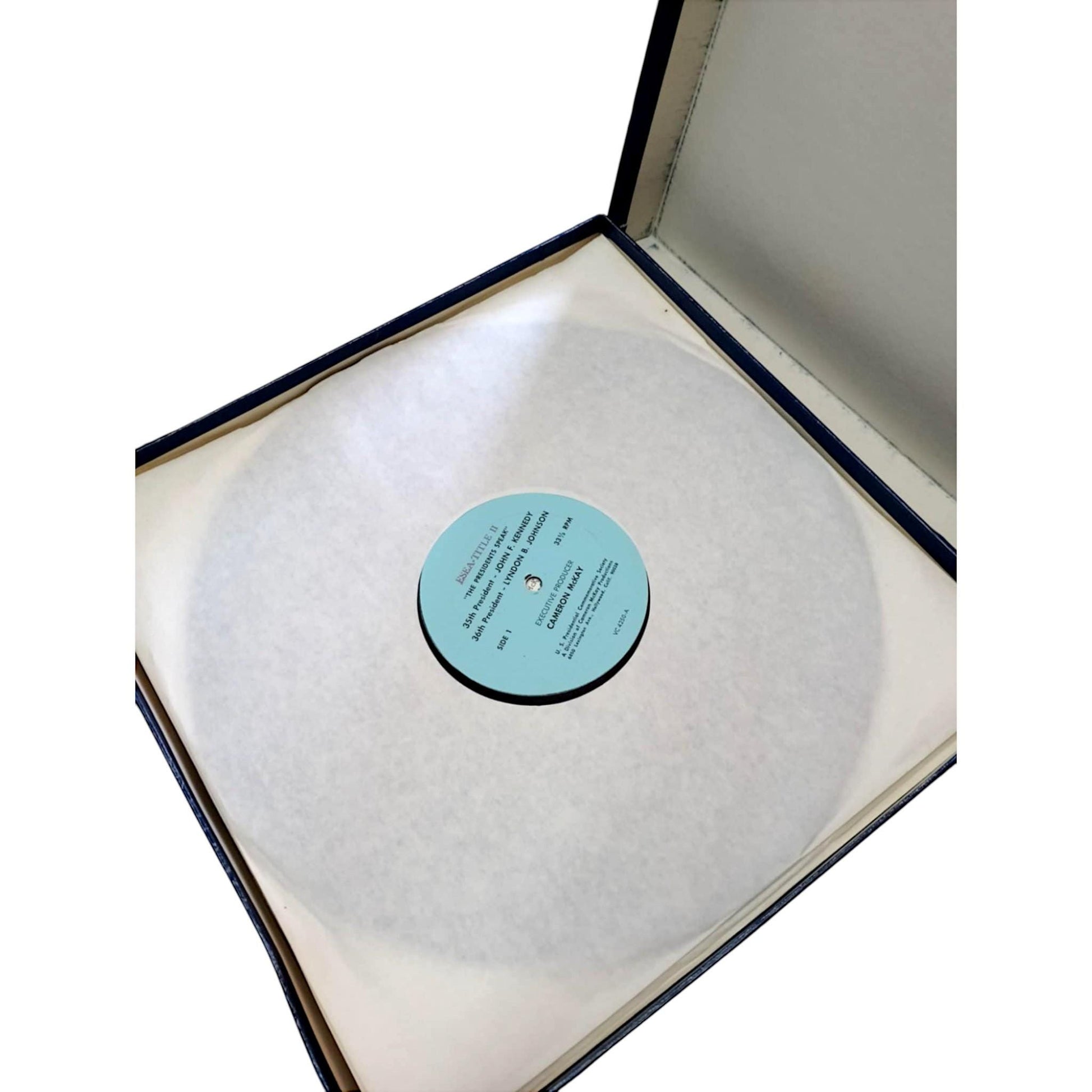 Presidential Profiles 1977 Vinyl Record Set – Unused ESEA Title II Educational History LP – U.S. Presidents Bicentennial Box