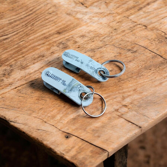 Fokker 50 Original Aircraft Part Keychain Aviation Collectible Gift