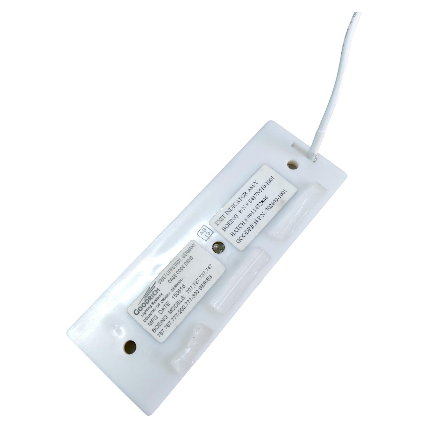 Boeing 757 Authentic EXIT Illuminated Sign Aircraft Light - Air Transat | Ryan International | Jet2 (G-LSAC) Industrial Aviation Lamp