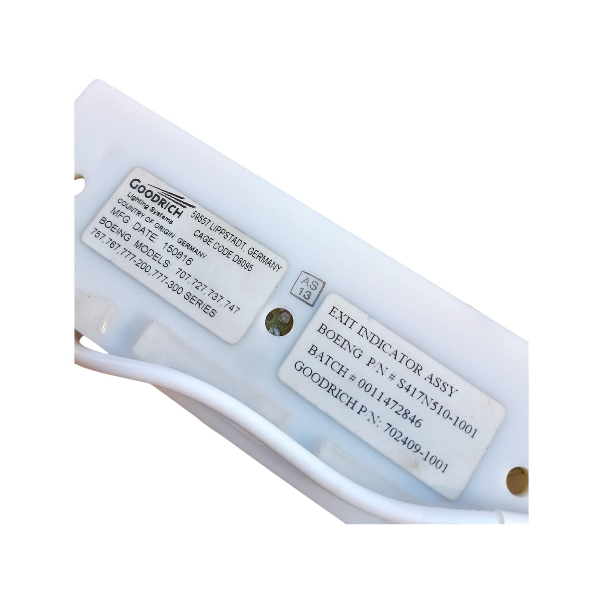 Boeing 757 Authentic EXIT Illuminated Sign Aircraft Light - Air Transat | Ryan International | Jet2 (G-LSAC) Industrial Aviation Lamp