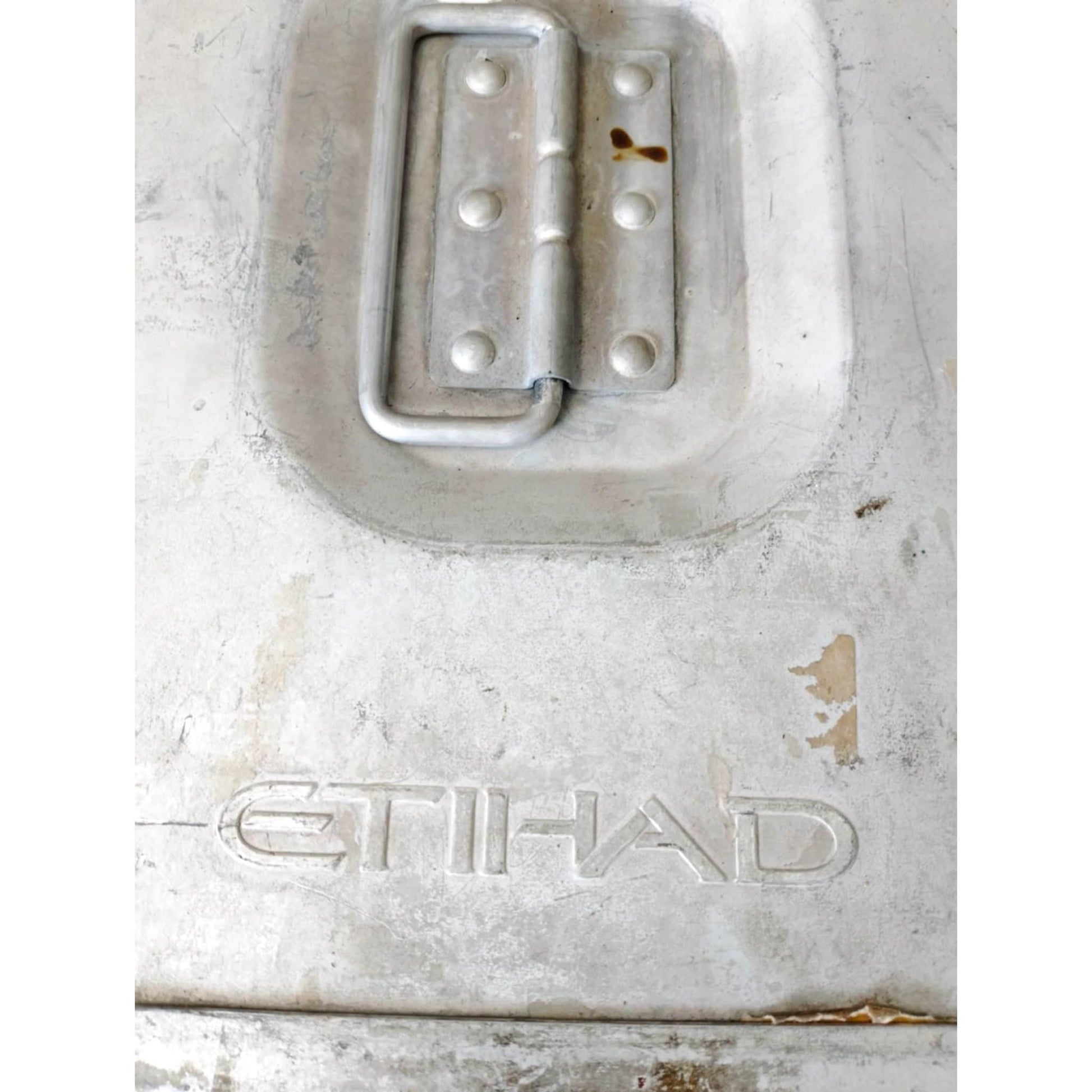 Original Etihad Airline Galley Container – Vintage Aircraft Oven Rack – Industrial Storage Box – Aviation Decor