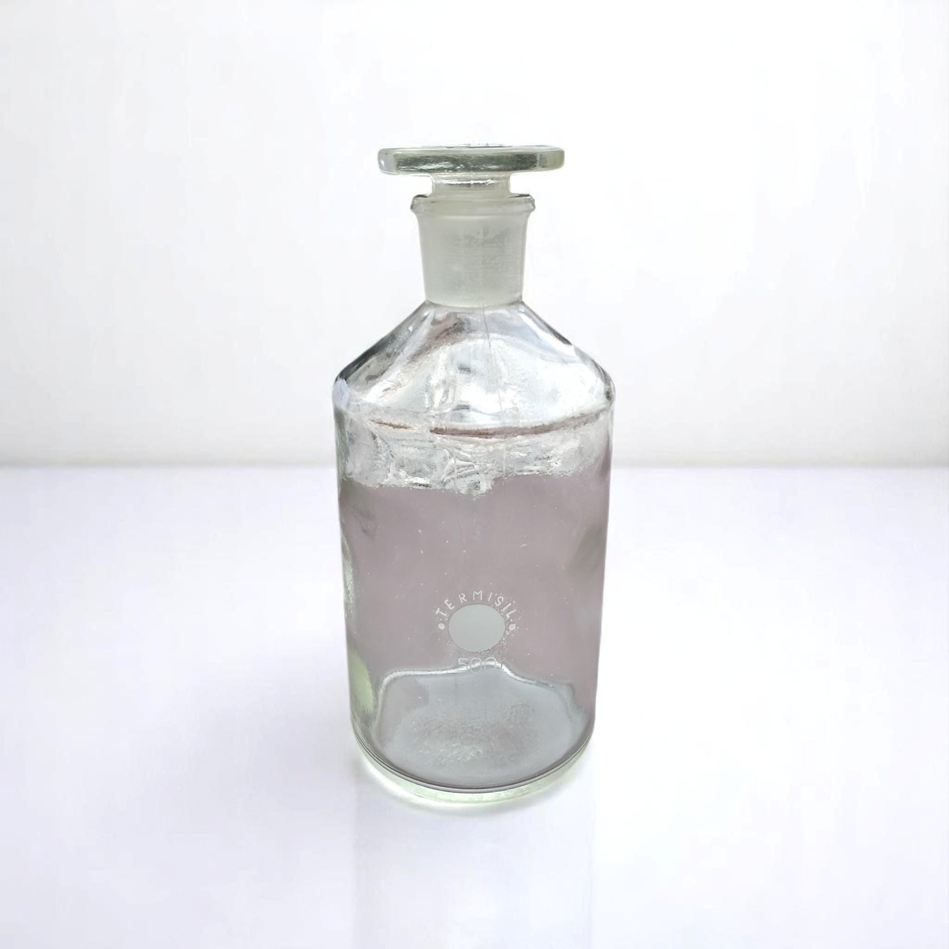 Vintage Laboratory Glass Bottle 500 ml – 1970s Termisil Wołomin Poland – Medical Chemistry Decor