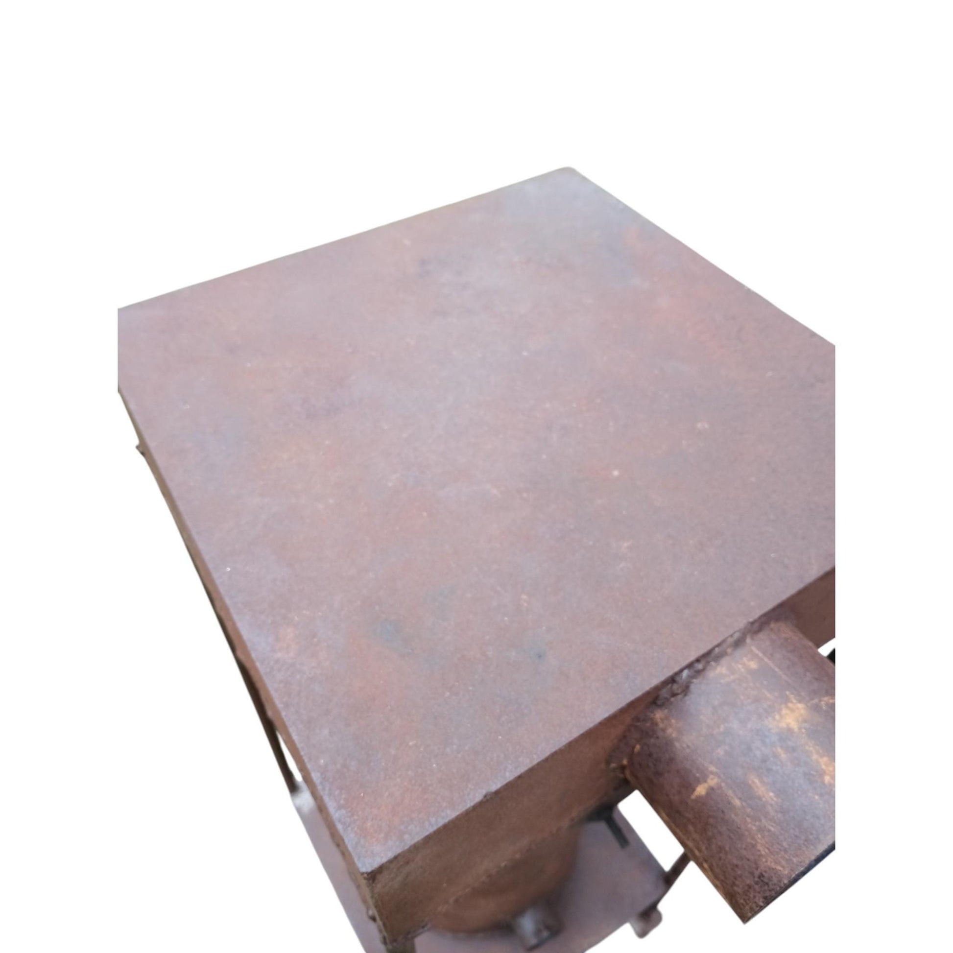Vintage Industrial Wood Stove mid-20th century Loft Decor Side Table Original Patina PRL Poland